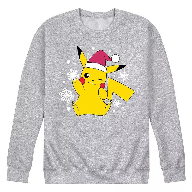 Mens Pokemon Pika Santa Hat Sweatshirt Product Image