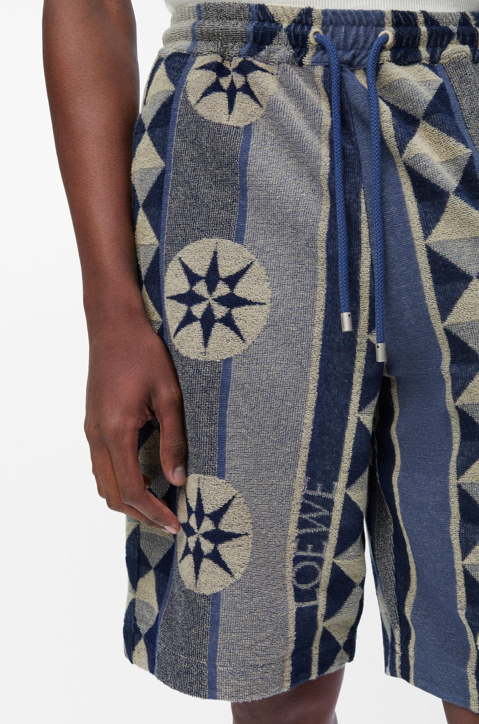 Shorts in terry cotton jacquard Product Image