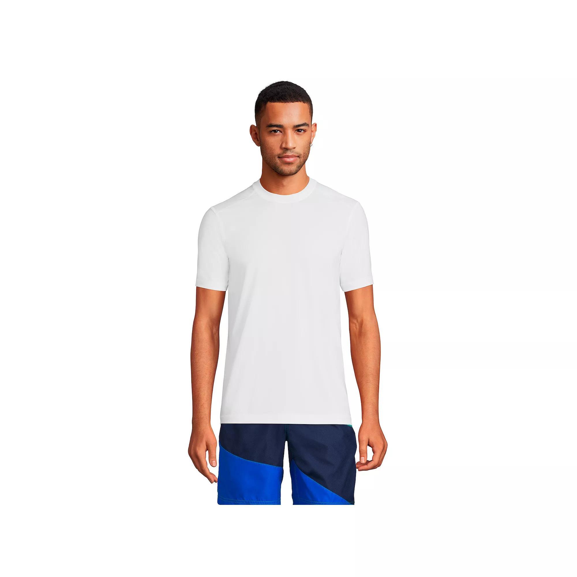 Men's Lands' End UPF 50 Short Sleeve Swim Shirt,  Product Image