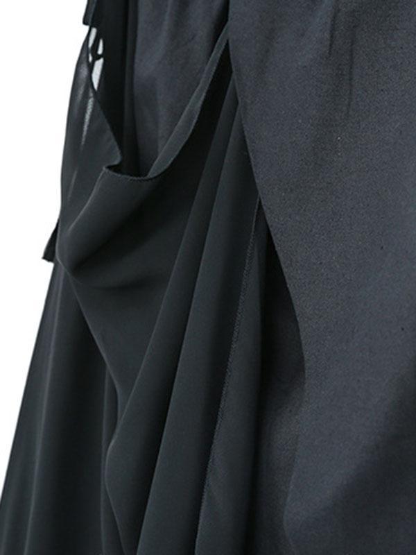 Harem Pants Loose Pleated Solid Color Ninth Pants Product Image