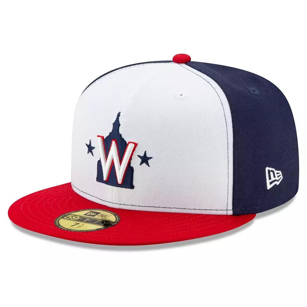 Men's New Era White Washington Nationals Alternate 2 2020 Authentic Collection On-Field 59FIFTY Fitted Hat,  Product Image