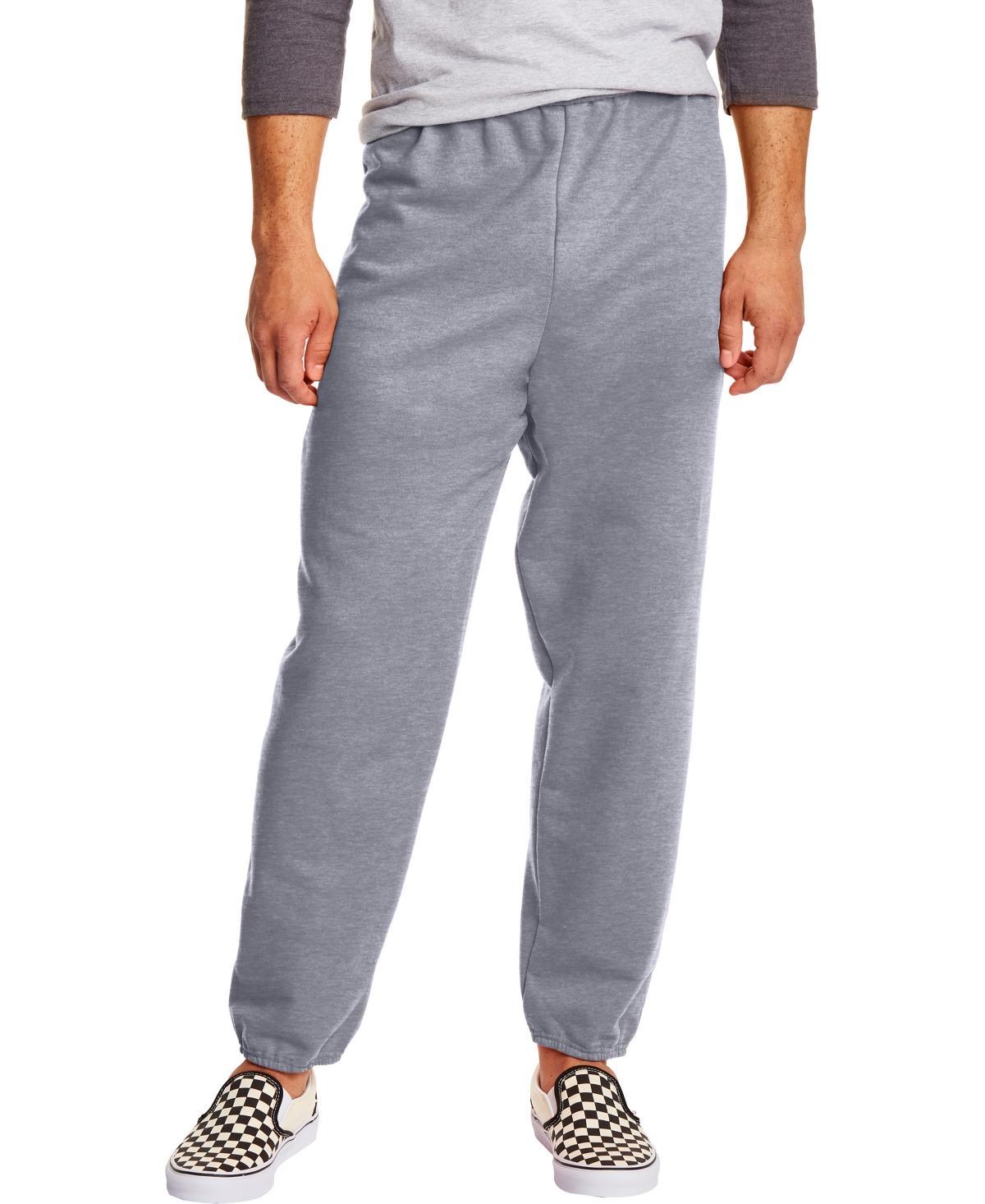 Hanes EcoSmart Mens Fleece Sweatpants, 32 White M Product Image