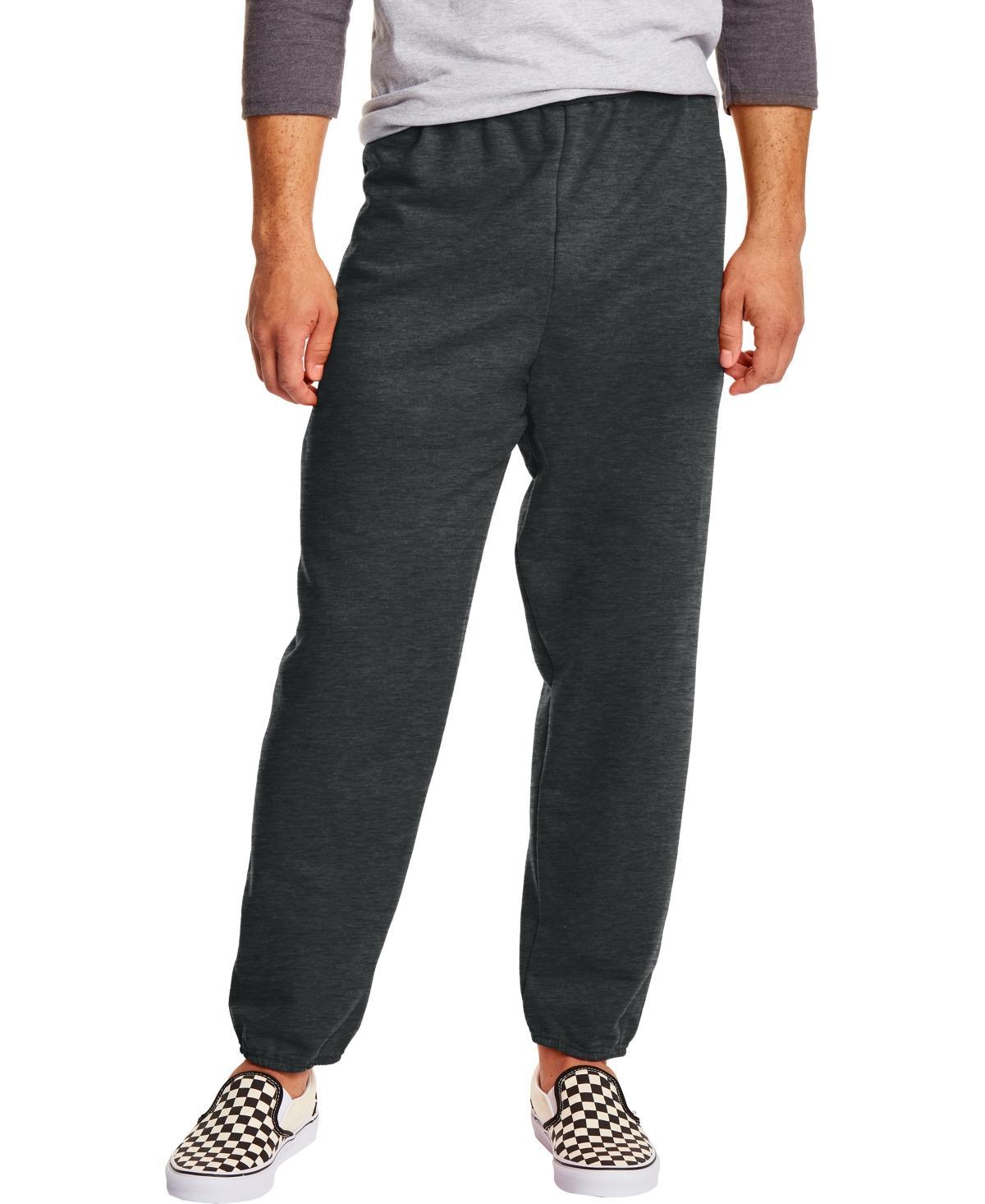 Hanes EcoSmart Mens Fleece Sweatpants, 32 White M Product Image