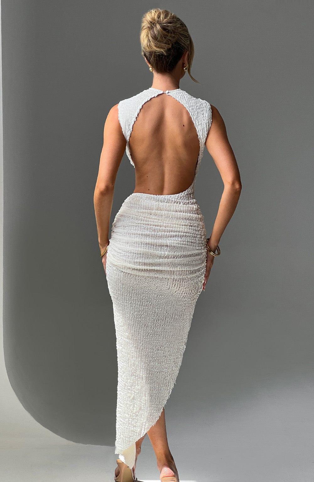 Aphrodite Midi Dress - Ivory Product Image