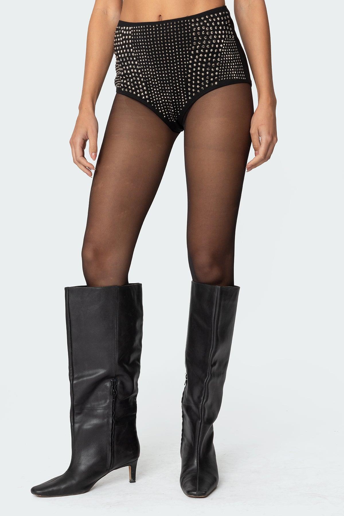 Rhinestone Micro Shorts Product Image