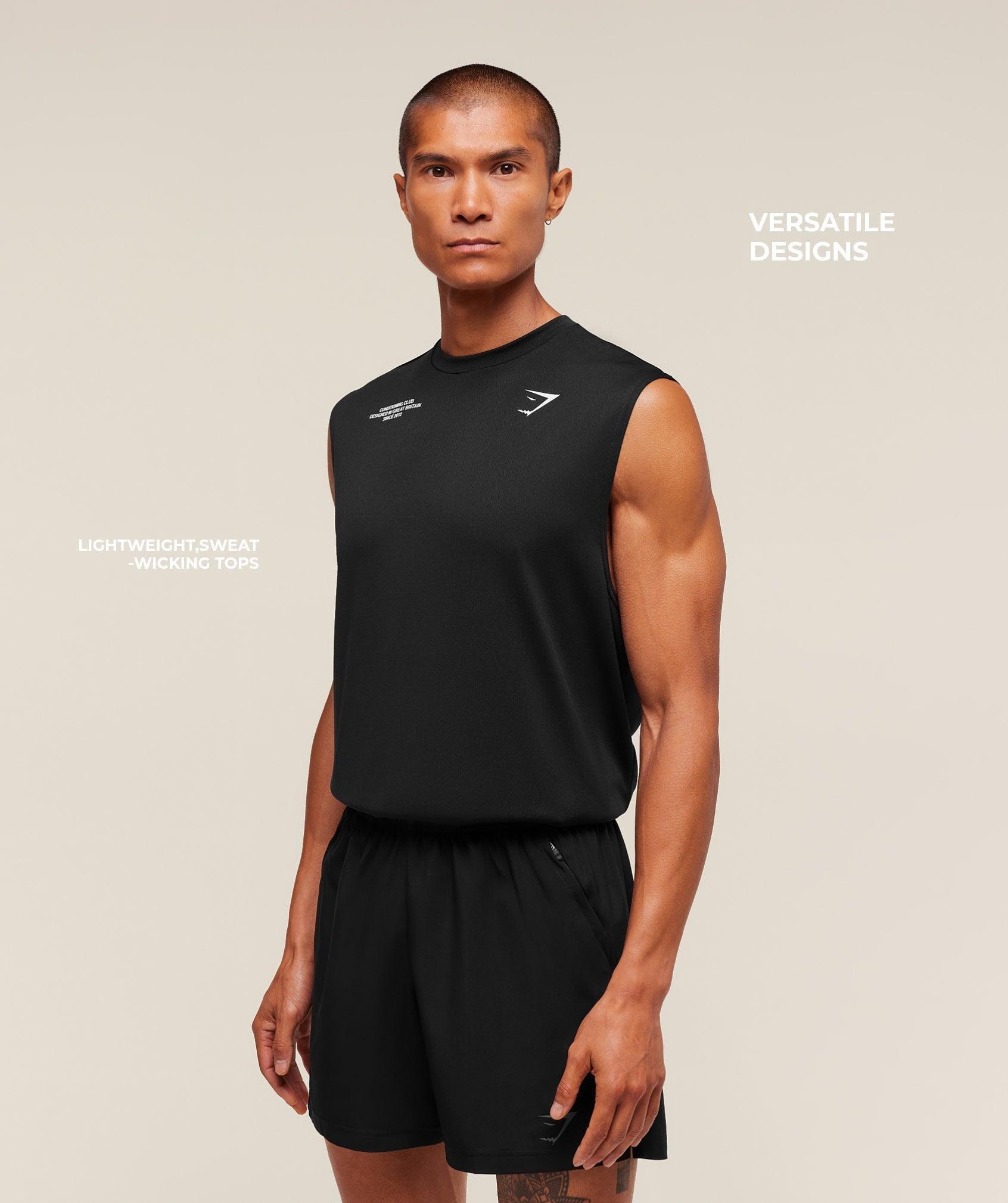 Gymshark Conditioning Club Tank - Black Male Product Image