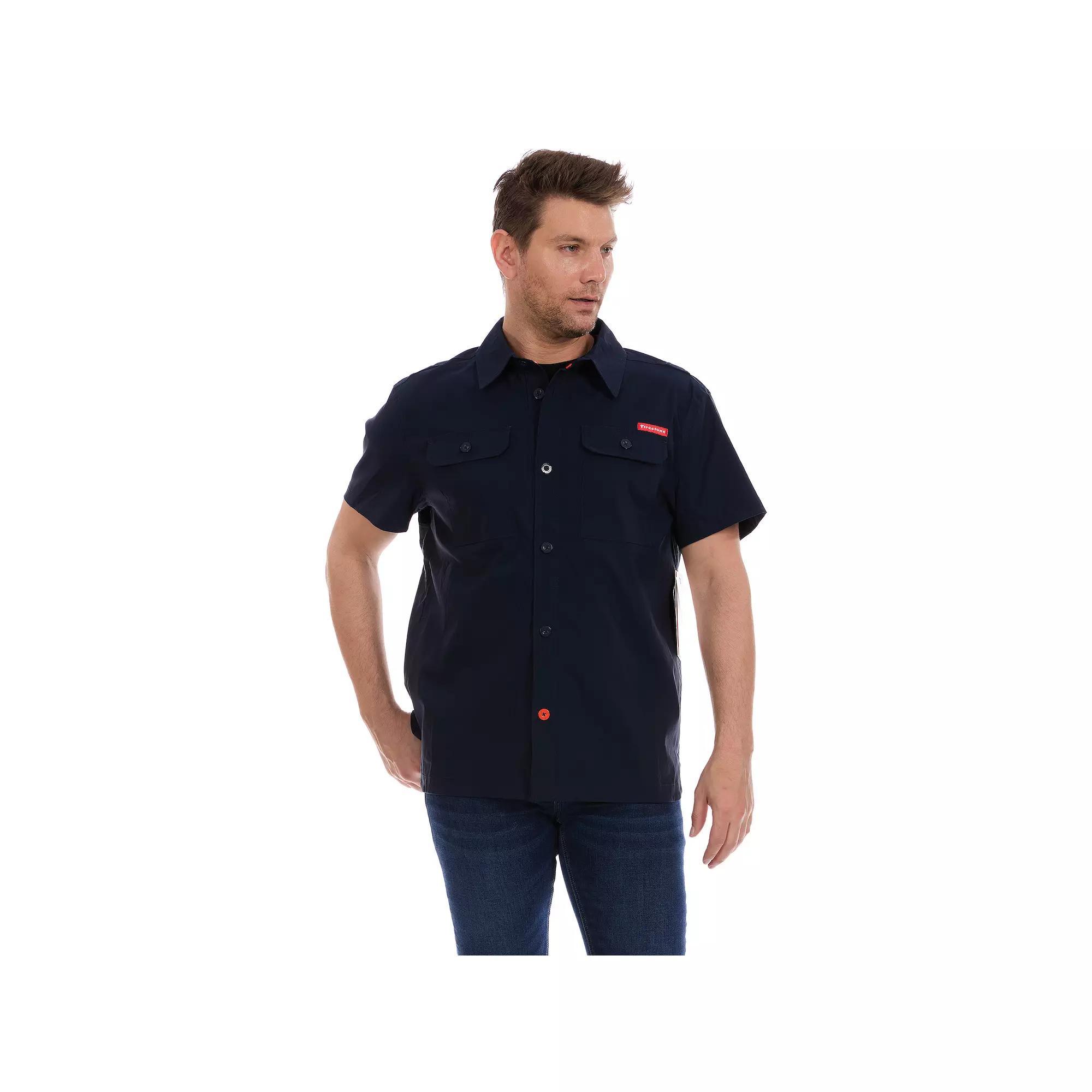 Men's Firestone Short Sleeve Mechanic Workshirt,  Product Image
