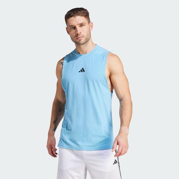 adidas Designed for Training Workout Tank Top Crystal Sand M Mens Product Image