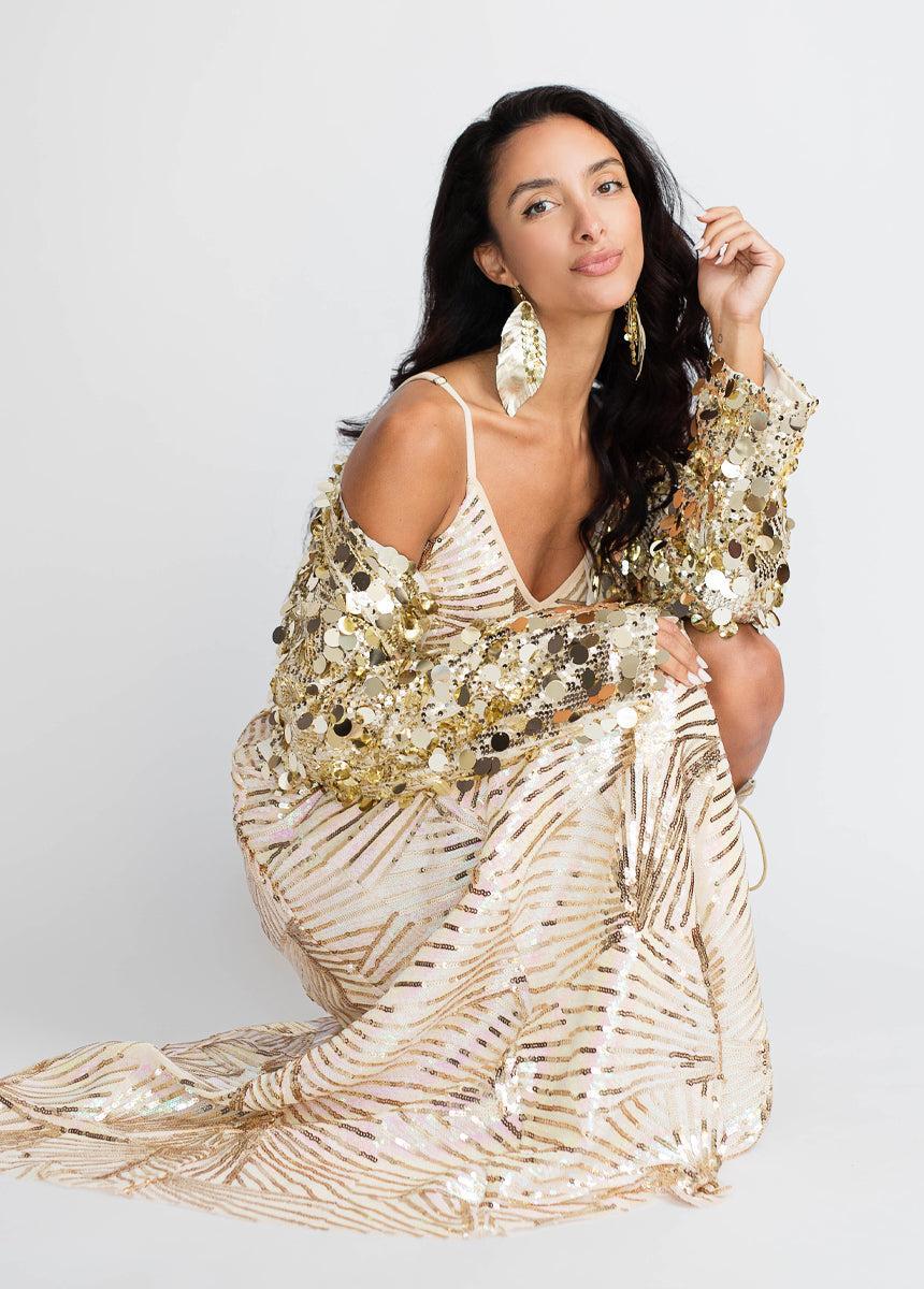 Liv Jacket in Gold Female Product Image