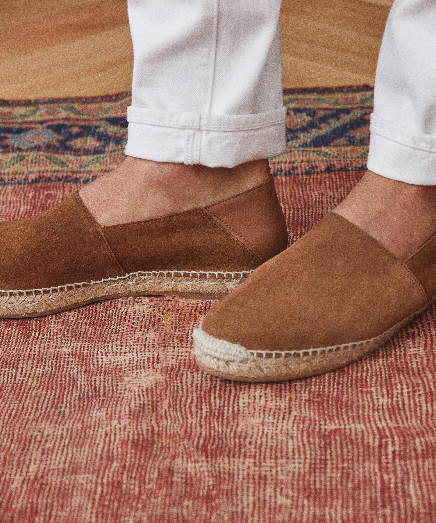 Suede Espadrille in Tobacco Product Image