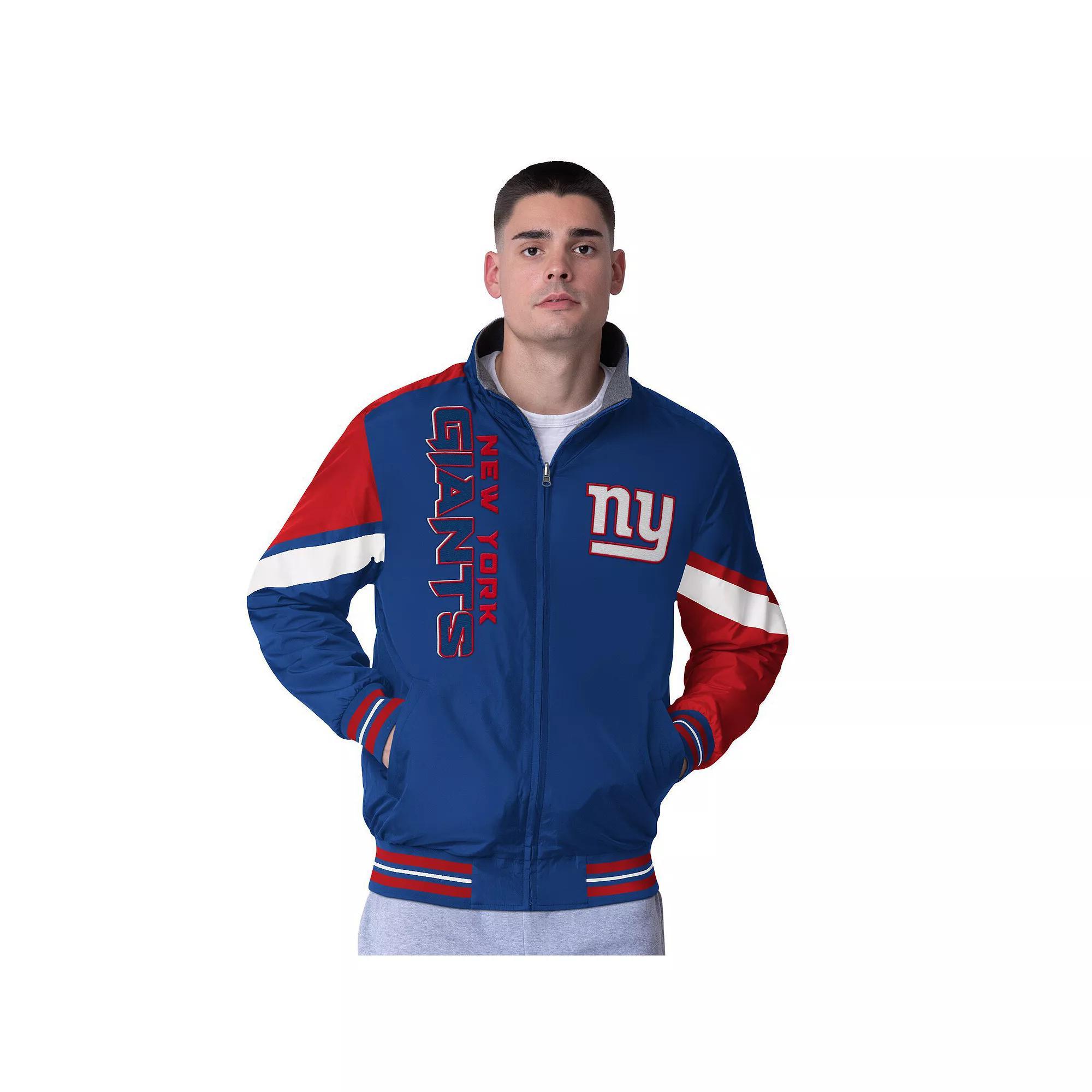 Men's G-III Extreme Royal New York Giants Strong Arm Reversible Full-Zip Jacket,  Product Image