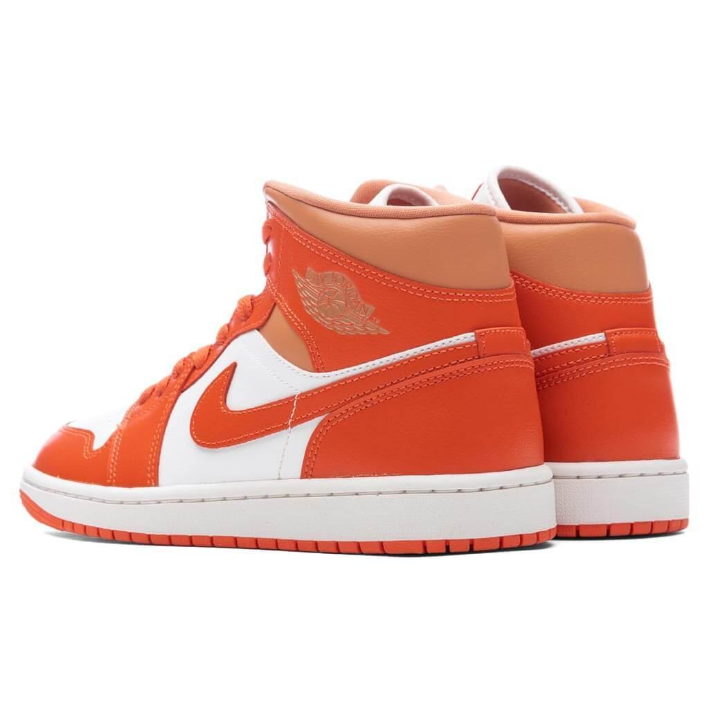 Women's Air Jordan 1 Mid - Summit White/Cosmic Clay/Amber Brown Female Product Image