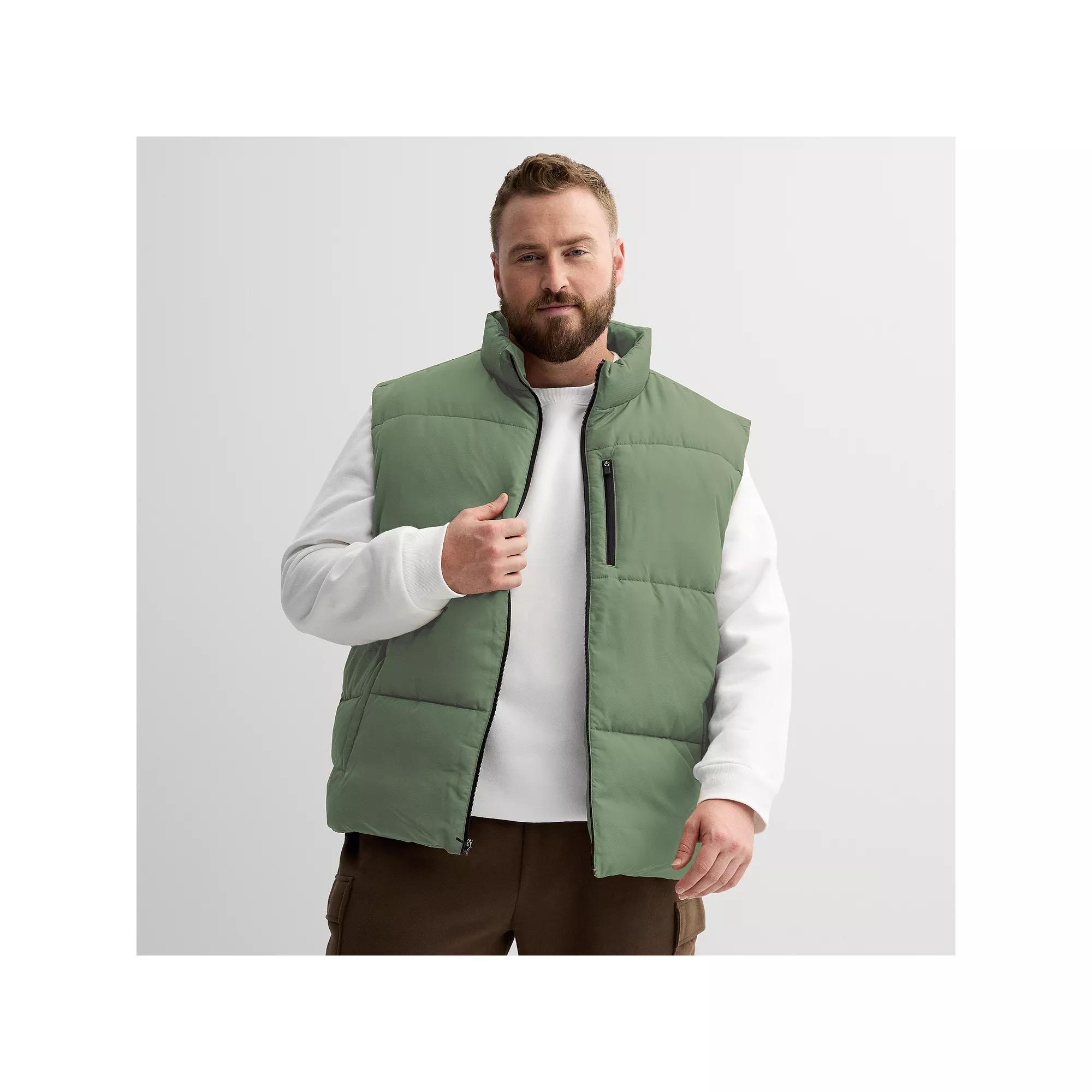 Big & Tall Tek Gear® Insulated Puffer Vest, Men's, Size: 2XB, Green Meadow Product Image