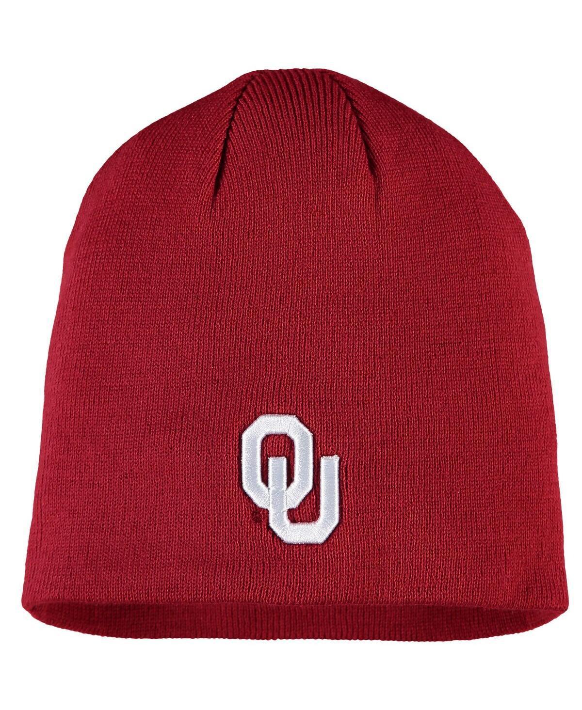 Mens Top of the World Crimson Oklahoma Sooners EZDOZIT Team Color Knit Beanie Product Image