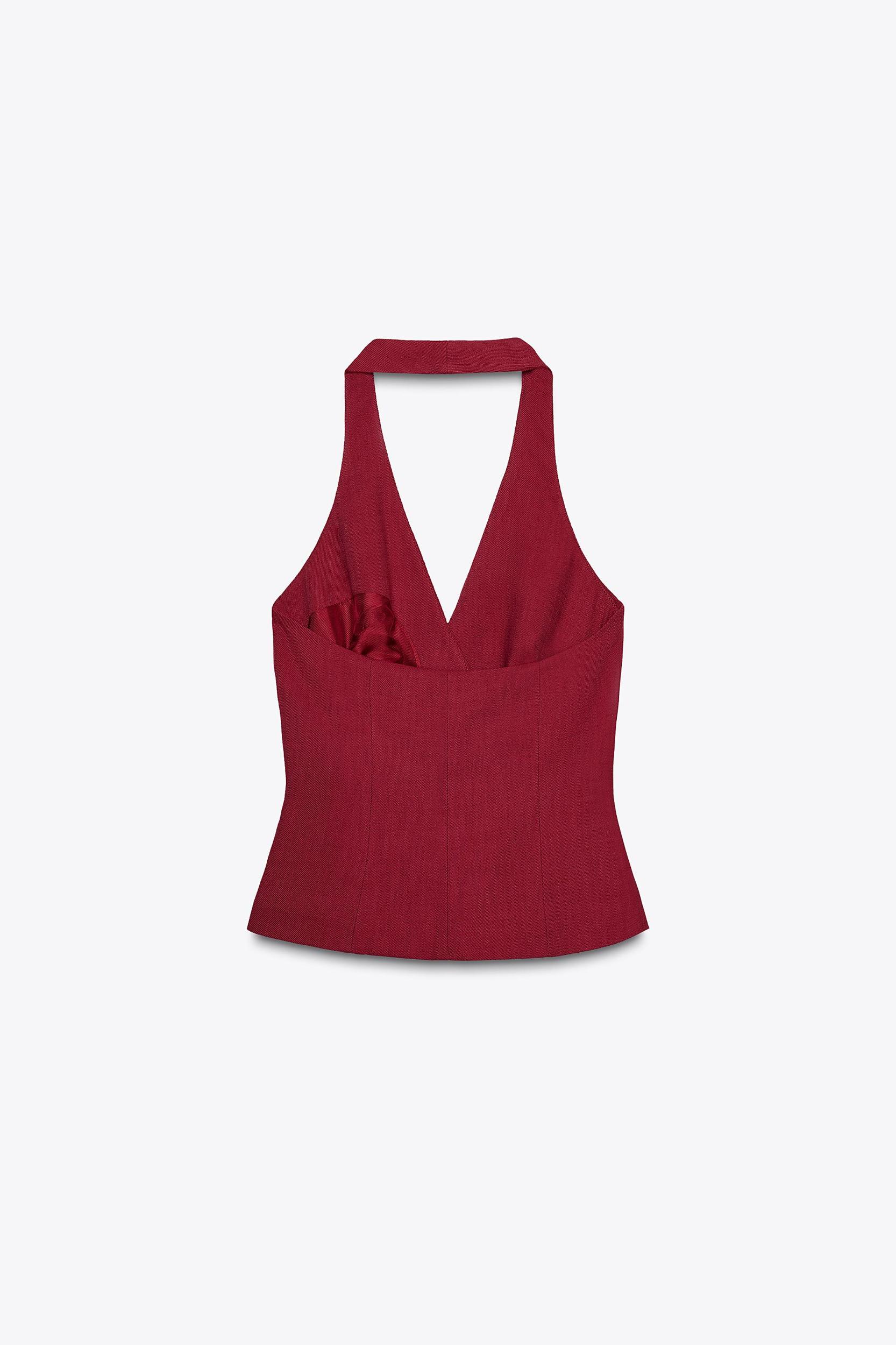KNOTTED HALTER VEST Product Image