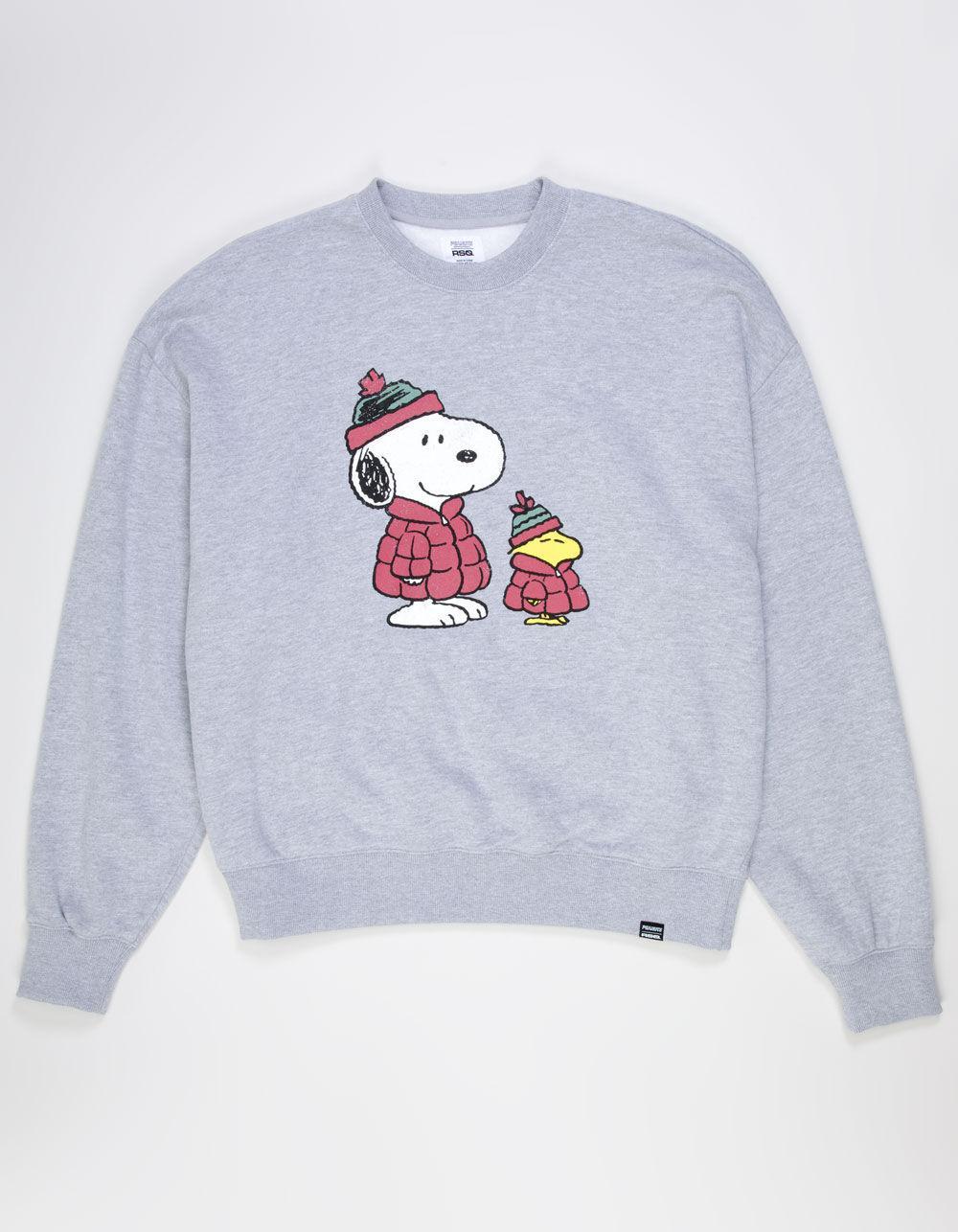 RSQ x Peanuts Puffers Mens Oversized Crewneck Sweatshirt Product Image