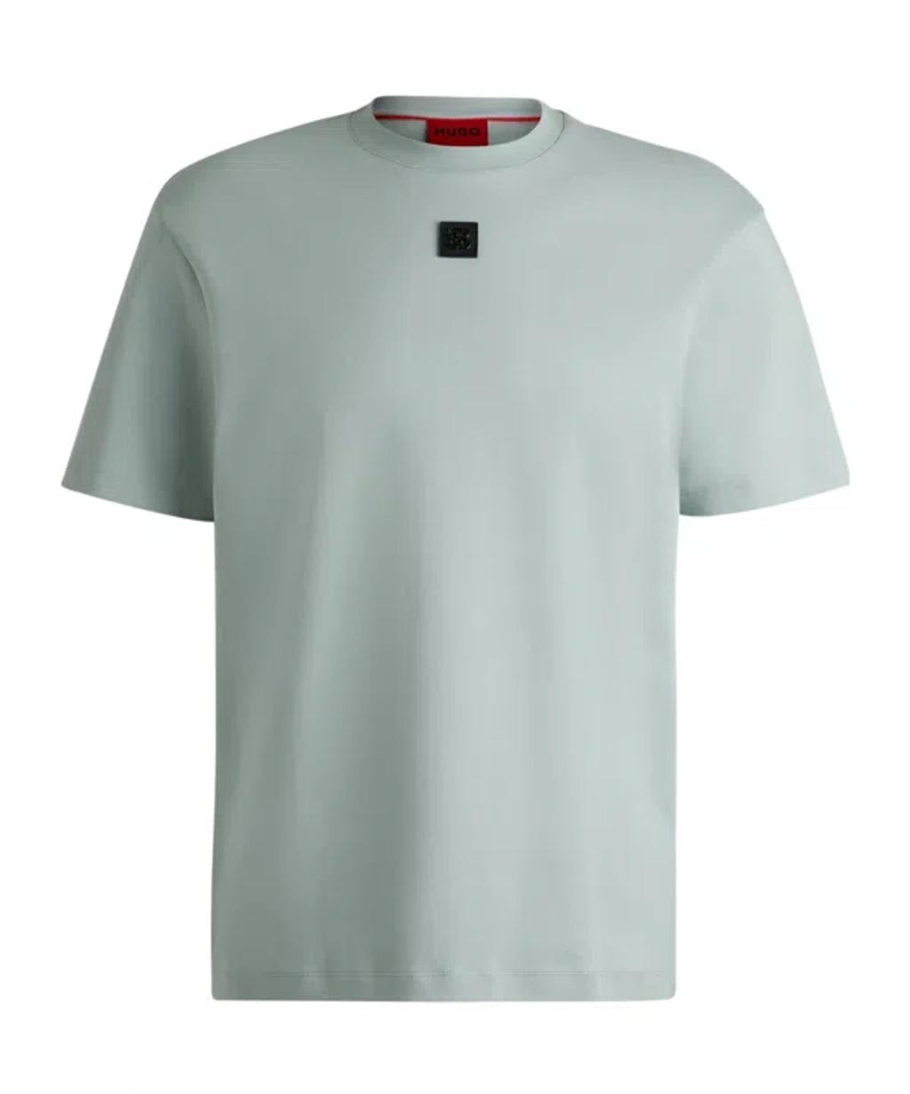 HUGO BOSS Logo Regular-fit T-shirt In Green Product Image