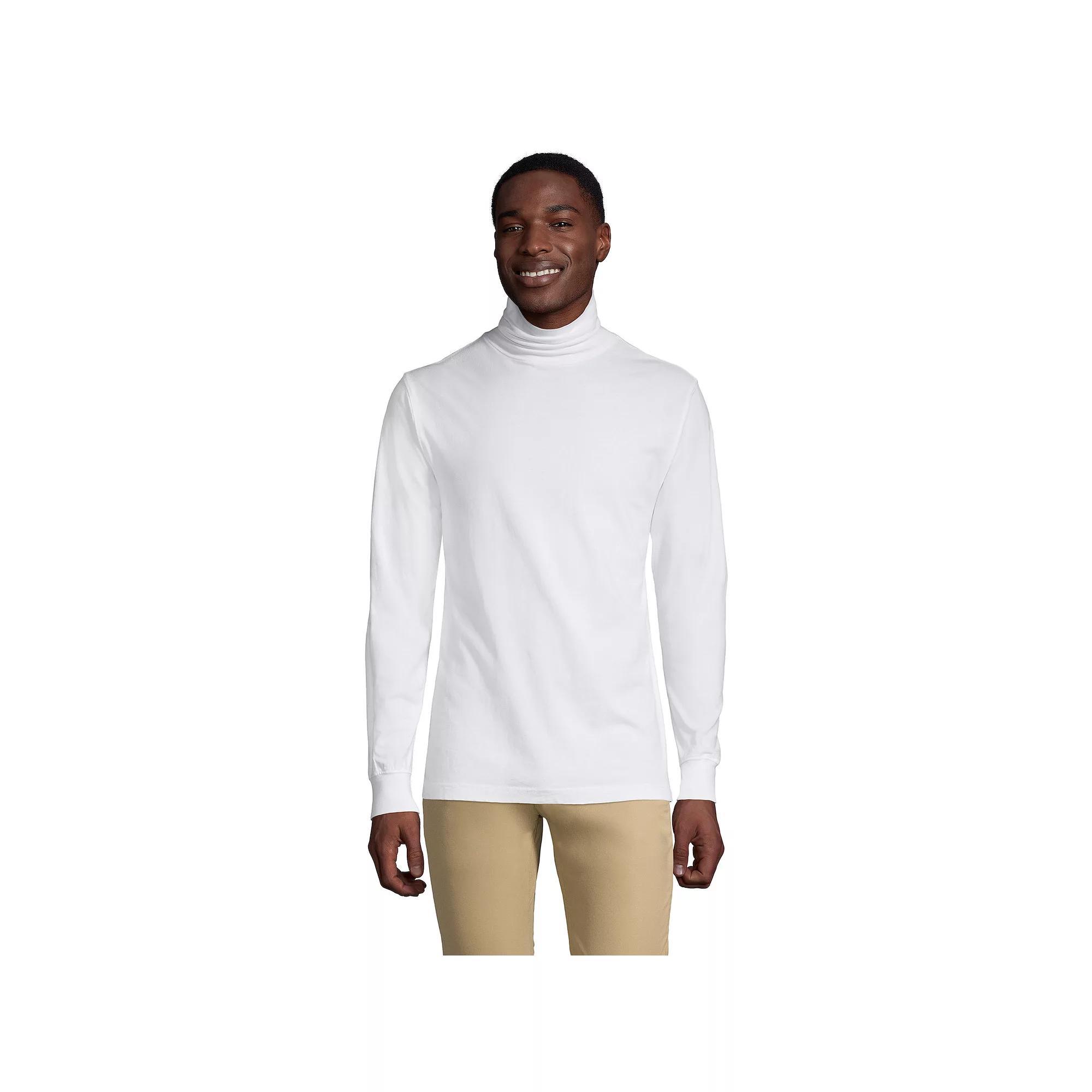 Big & Tall Lands' End Super-T Classic-Fit Turtleneck, Men's,  Product Image