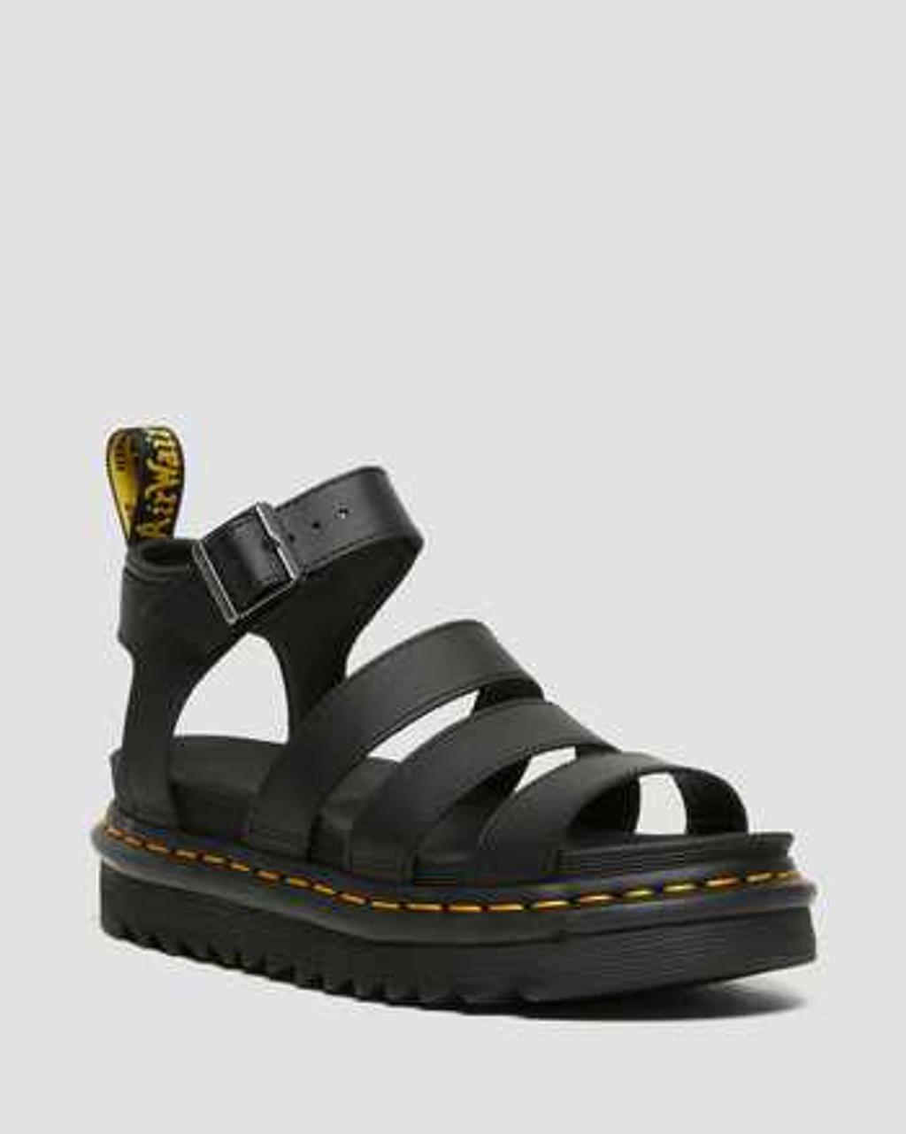 DR. MARTENS' Blaire Quad Flatform Sandals In Black Product Image