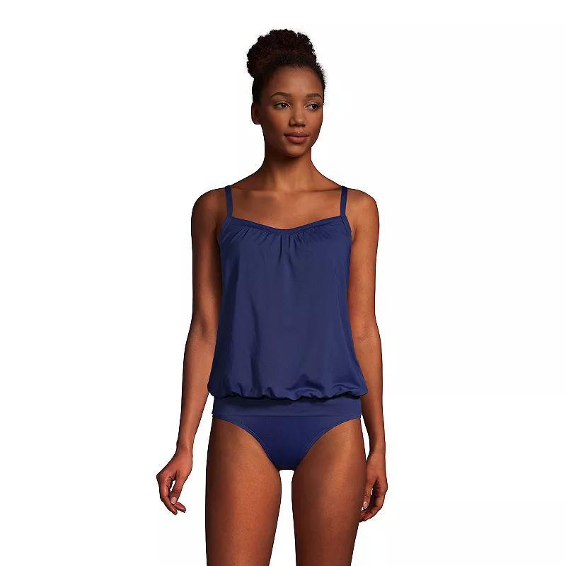 Womens Lands End UPF 50 Blouson Tankini Swimsuit Top Product Image