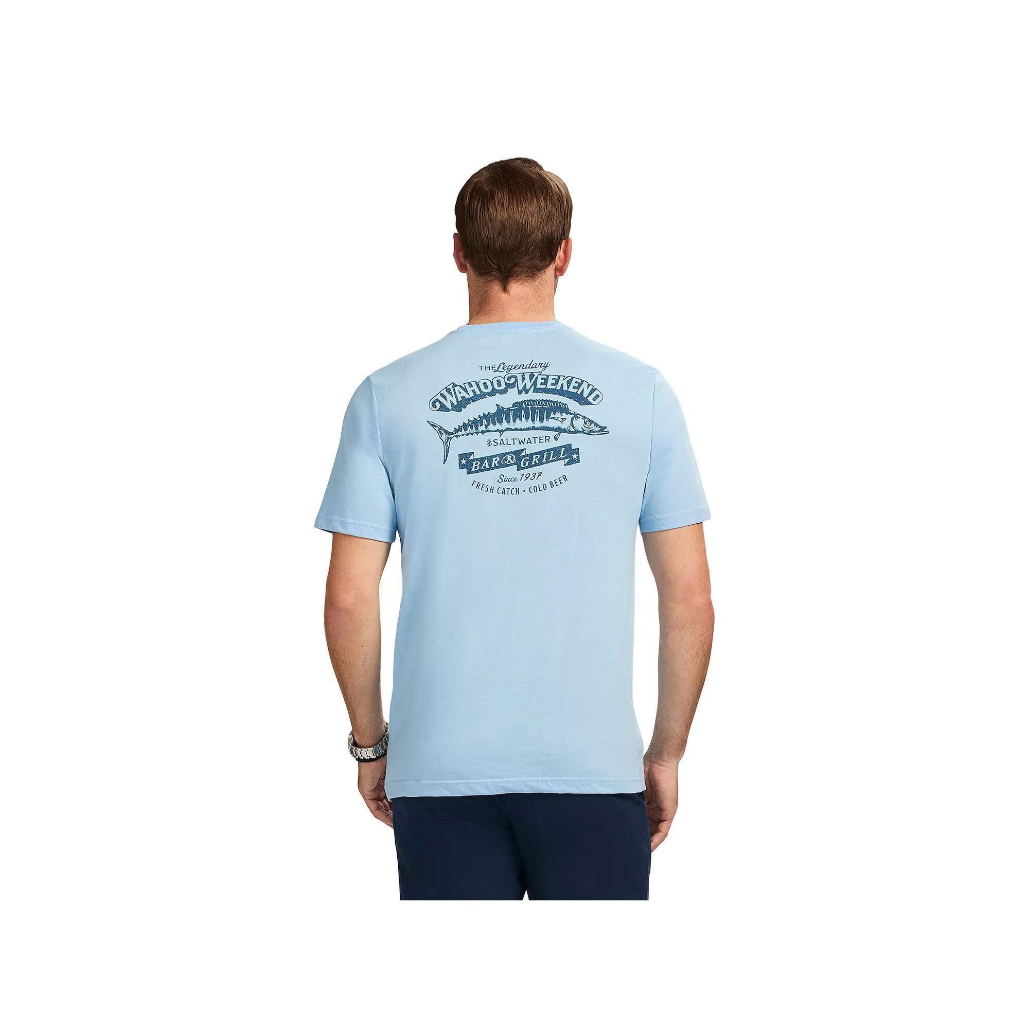 Men's IZOD Saltwater Soft Wash Short Sleeve Graphic Tee, Size: XL, Wahoo Weekend Product Image