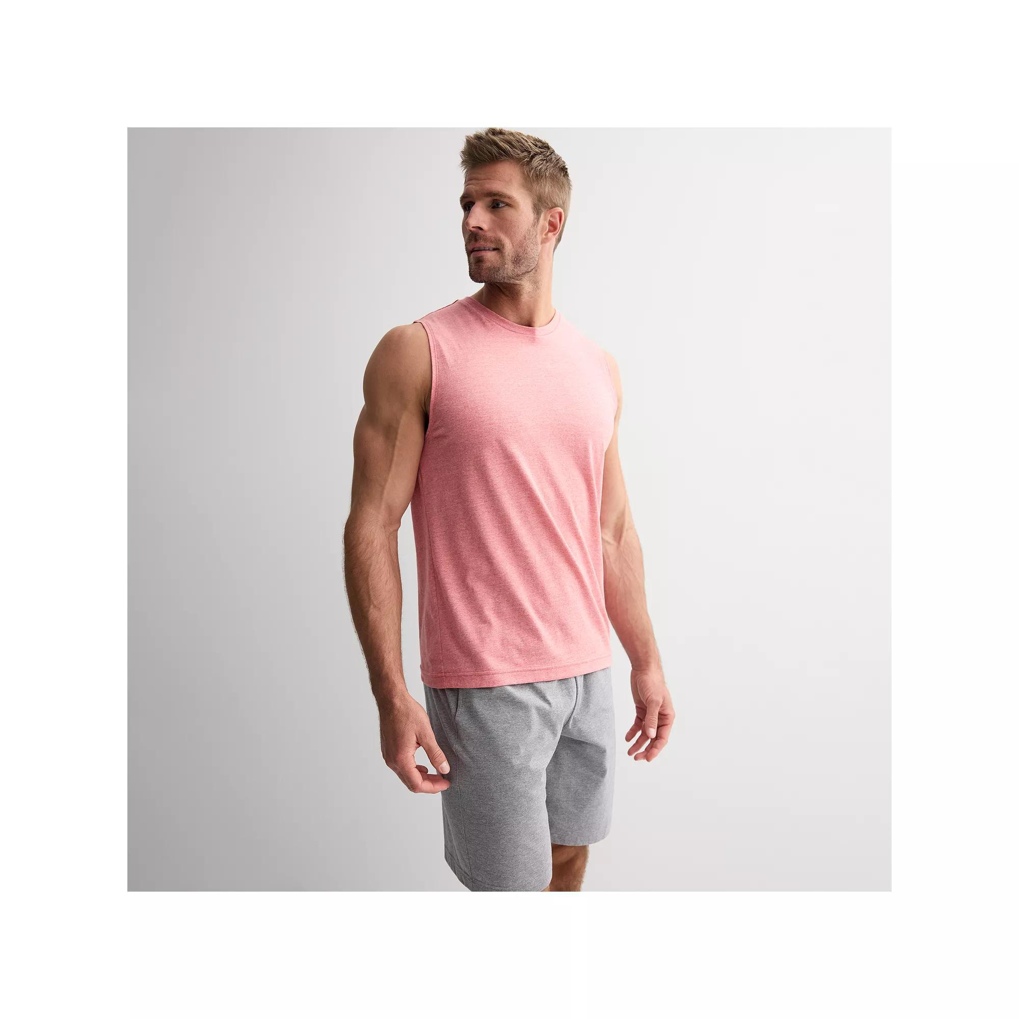 Men's Tek Gear® Essential Muscle Tank, Size: XS, Red Flower Product Image