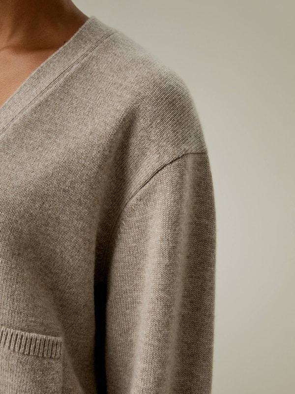 Cropped Wool-Cashmere Blend Cardigan Product Image