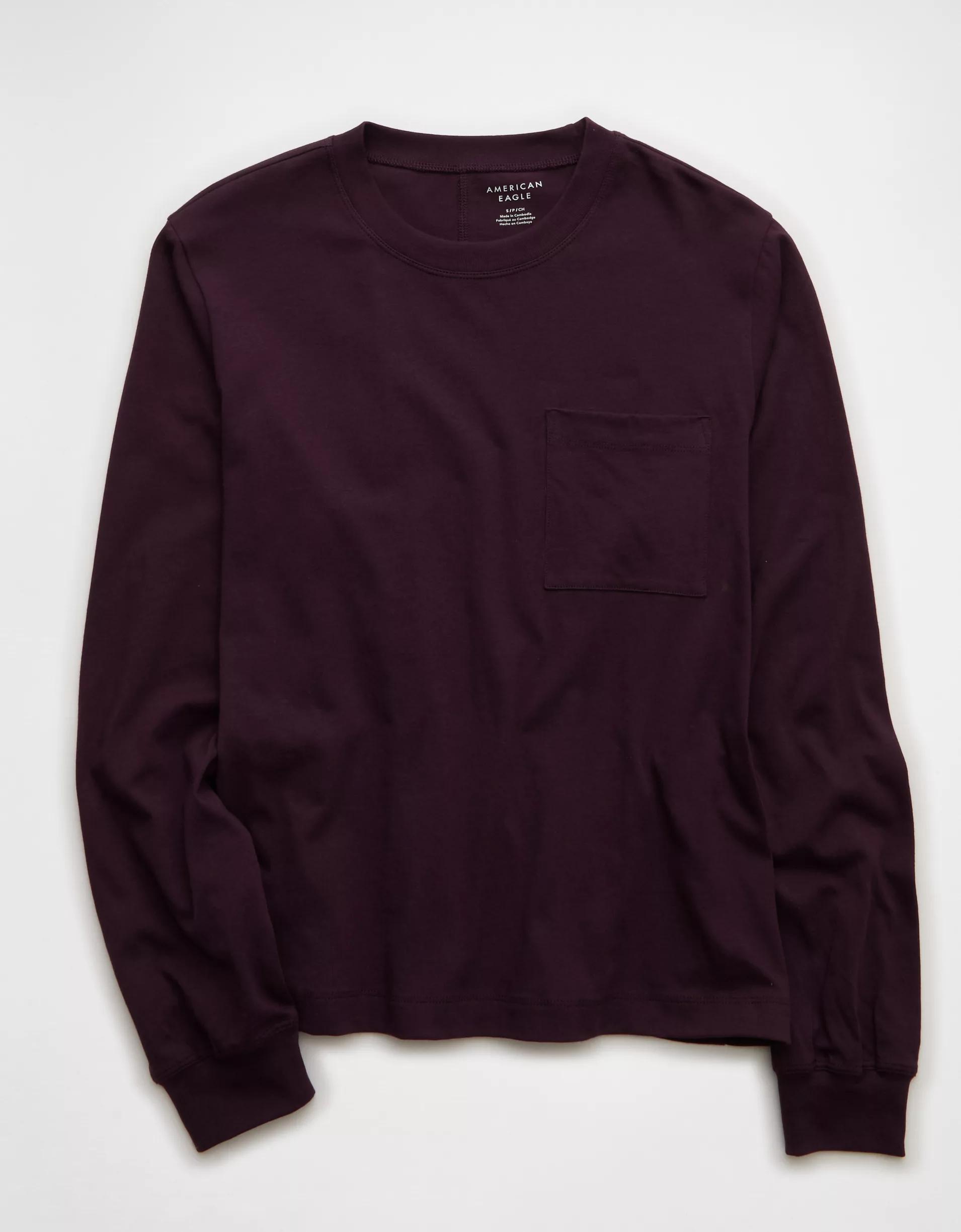 AE Everyday Luxe Long Sleeve T-Shirt Product Image