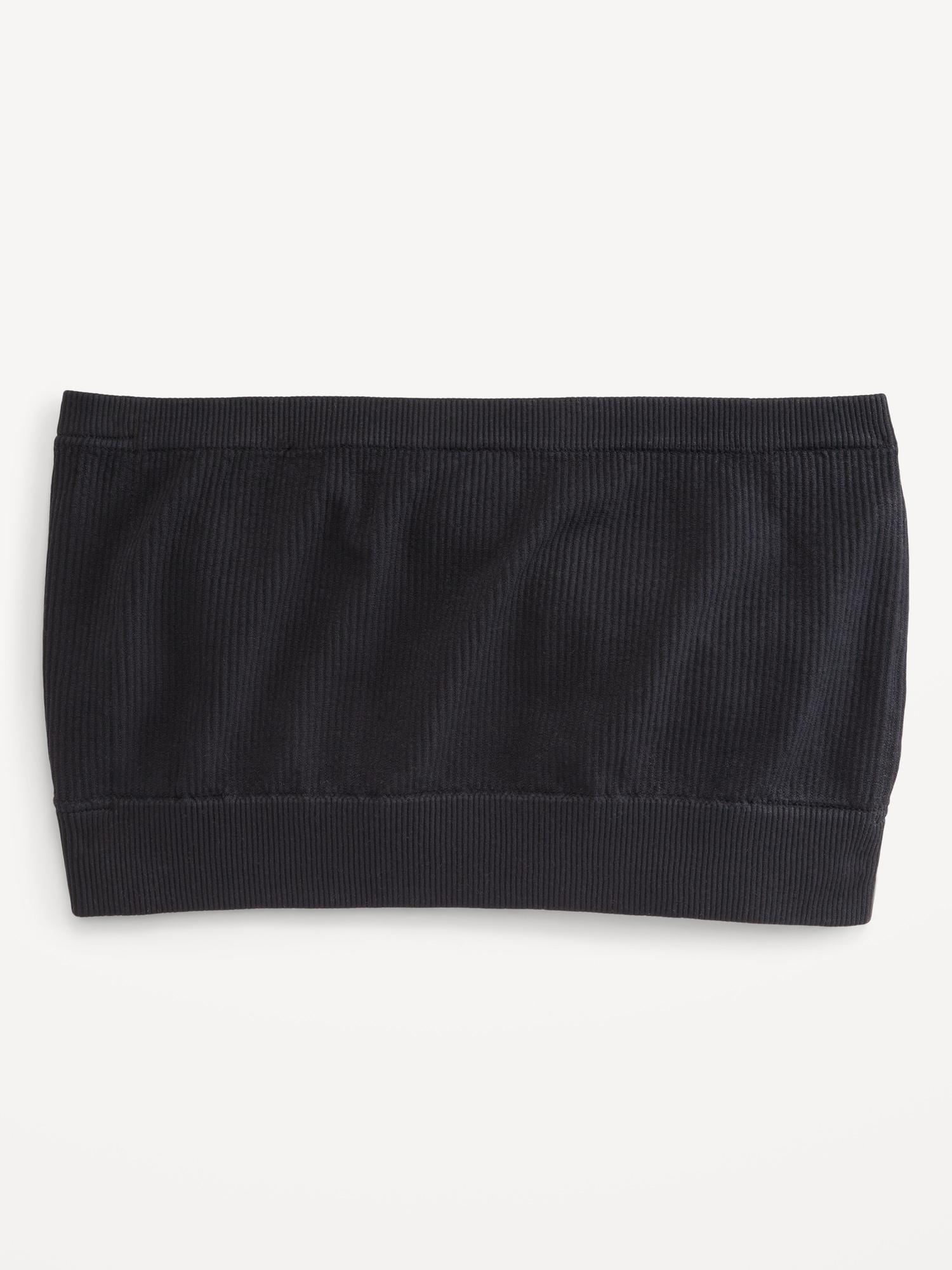 Seamless Ribbed Longline Bandeau Bra Product Image