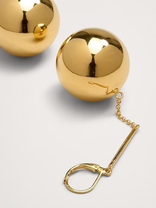 Large Sphere Drop Earrings Product Image