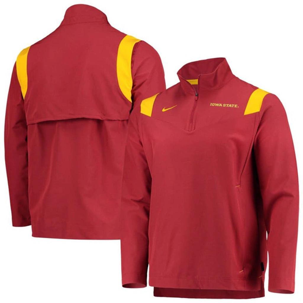 Mens Nike Cardinal Iowa State Cyclones 2021 Team Coach Quarter-Zip Jacket Product Image