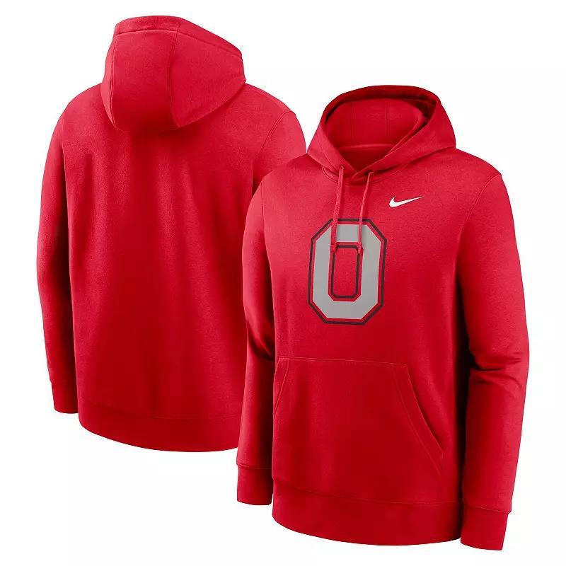 Mens Nike Georgia Bulldogs Legacy Logo Club Fleece Pullover Hoodie Product Image