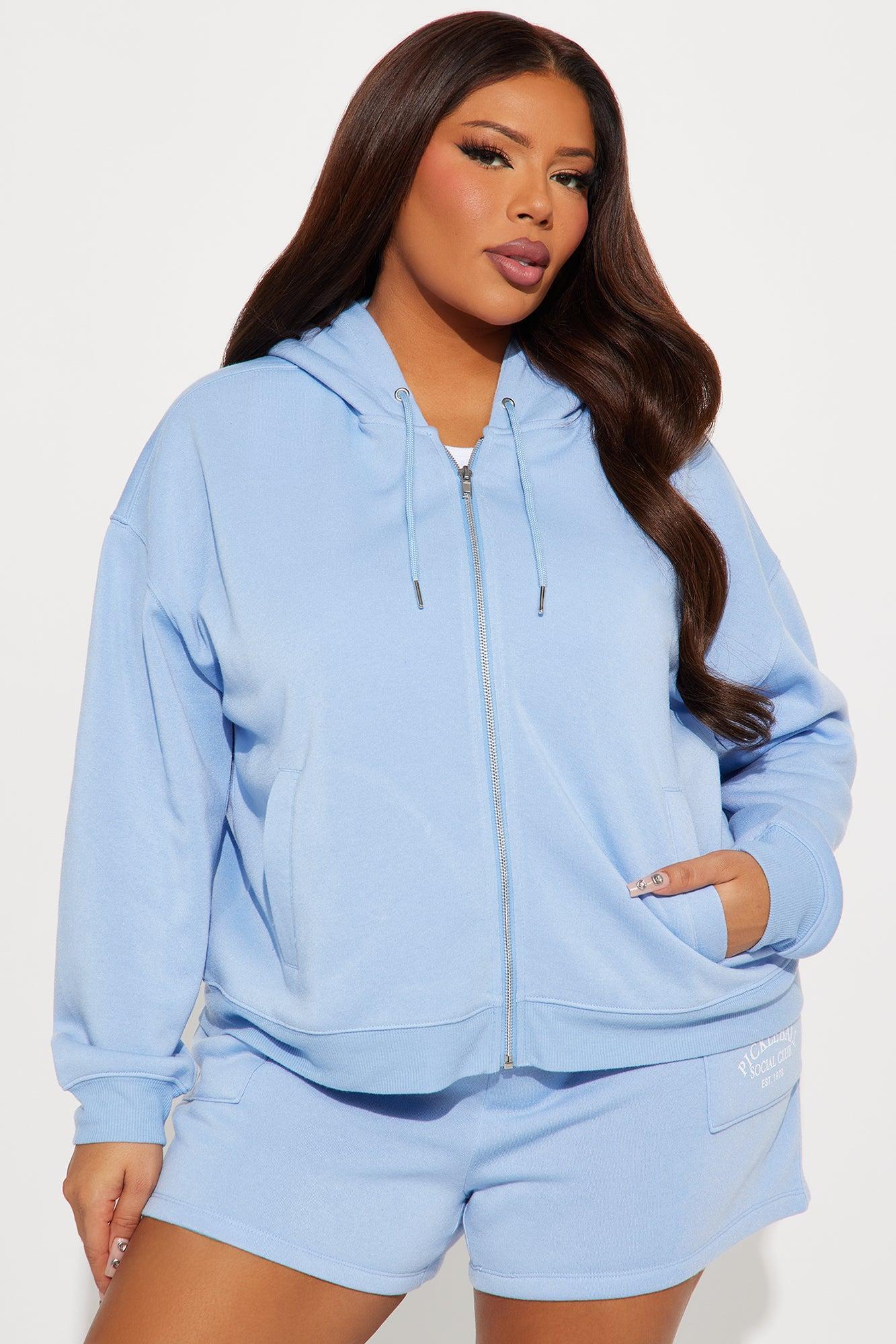 Coastal Taste 3 Piece Fleece Short Set - Blue Product Image