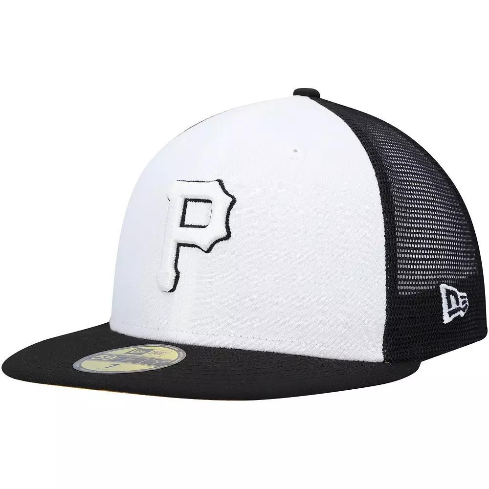 Men's New Era White/Black Pittsburgh Pirates 2023 On-Field Batting Practice 59FIFTY Fitted Hat,  Product Image
