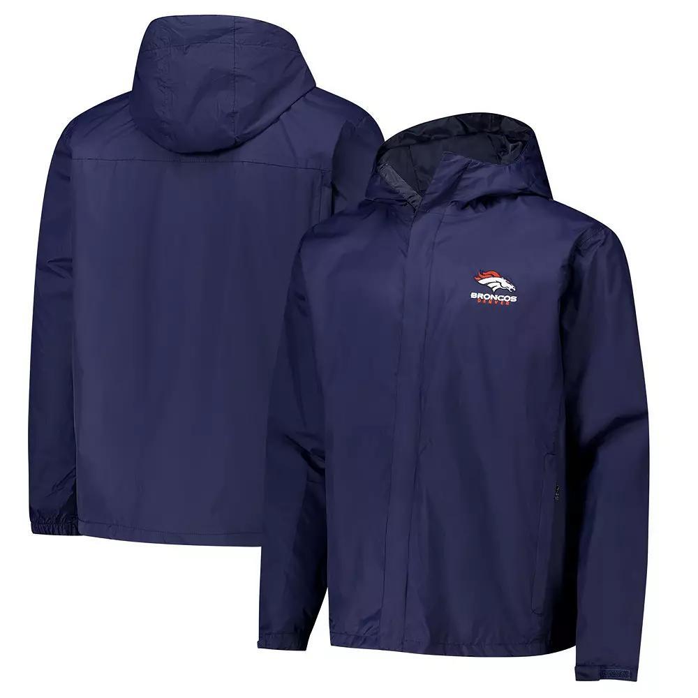 Men's Dunbrooke Navy Denver Broncos Tropic Waterproof Packable Full-Zip Hoodie Jacket,  Product Image
