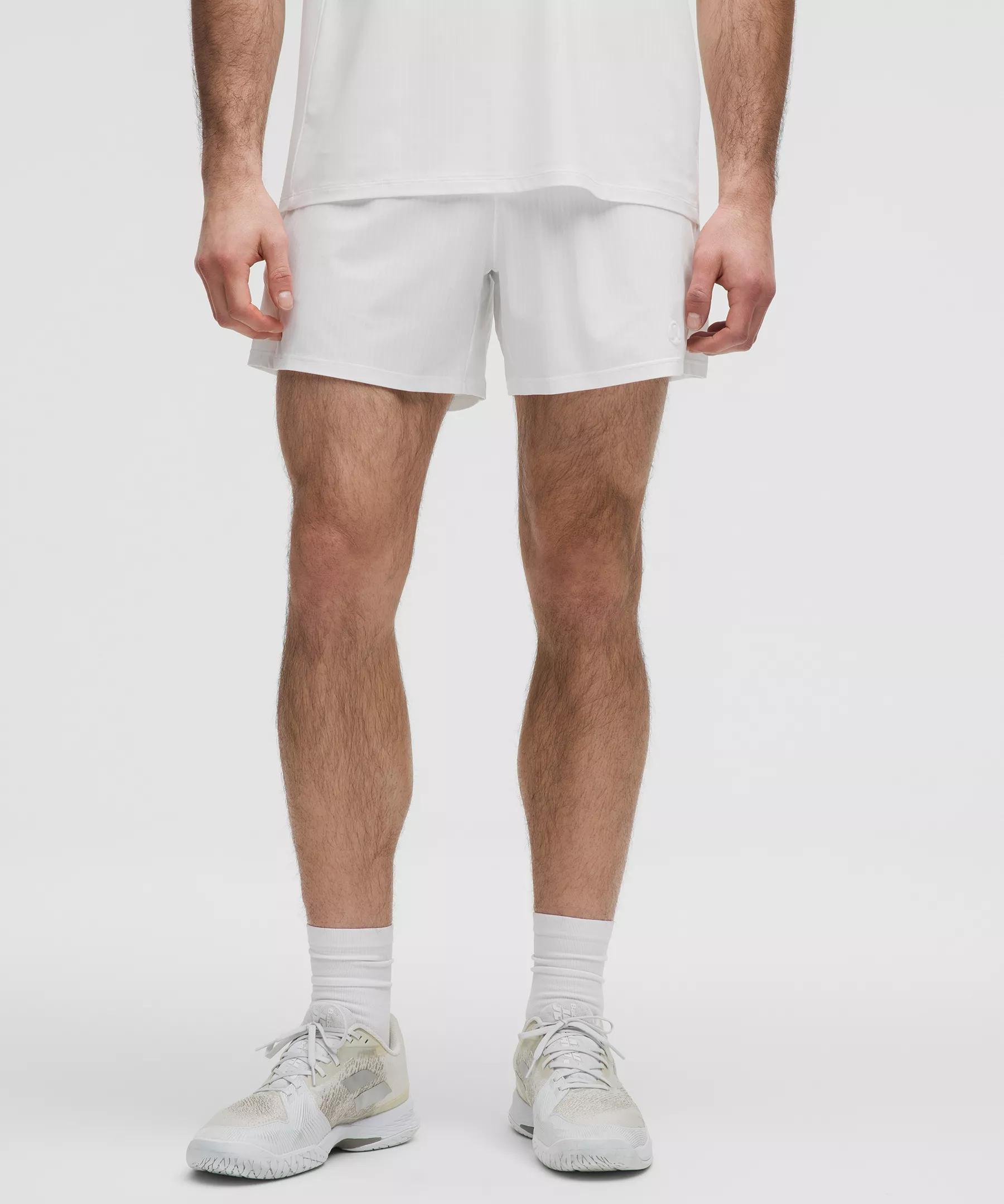 Striped Mesh Tennis Short 5" Product Image