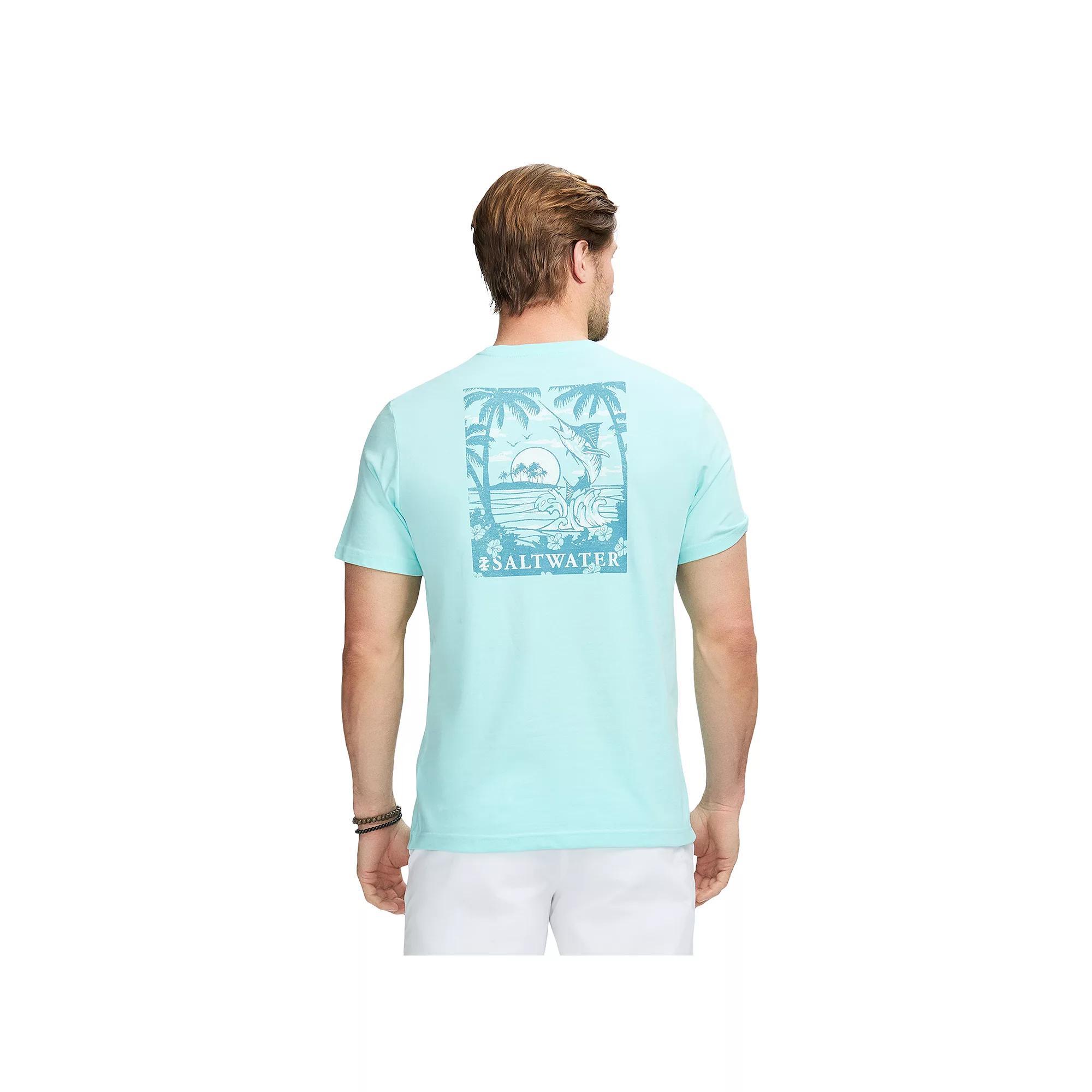 Men's IZOD Saltwater Soft Wash Short Sleeve Graphic Tee, Size: Small, Tounch The Product Image