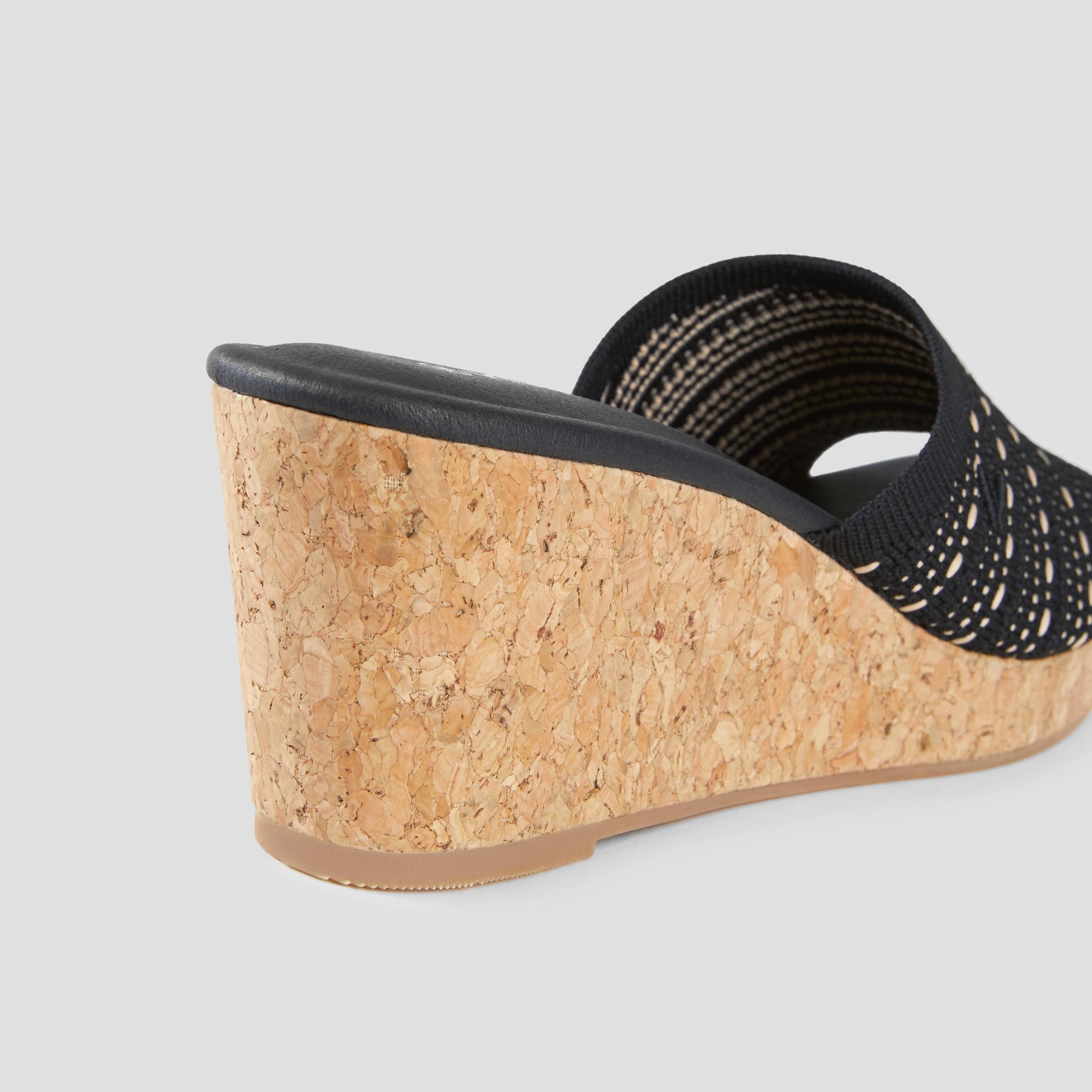 Round-Toe Wedge Sandal (Stacey) Product Image