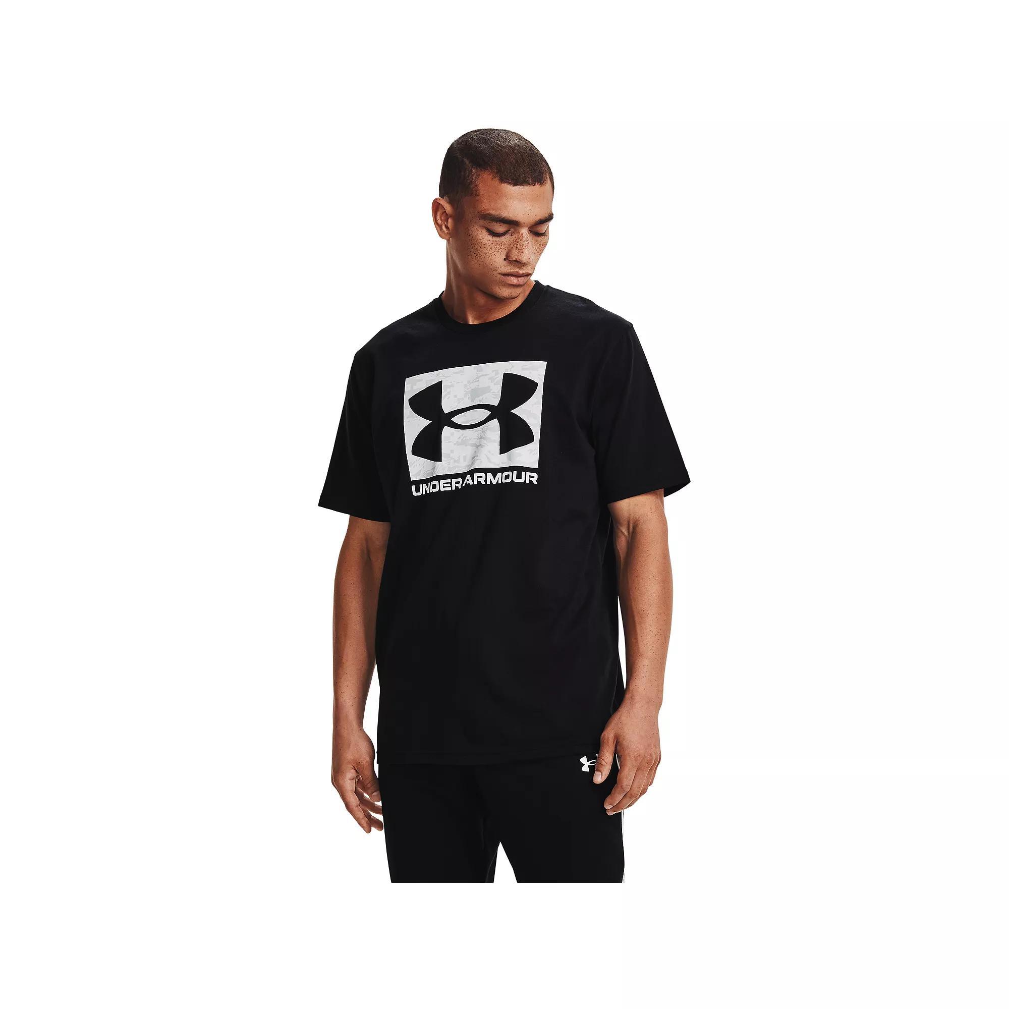 Big & Tall Under Armour Camo Boxed Logo Tee, Men's,  Product Image
