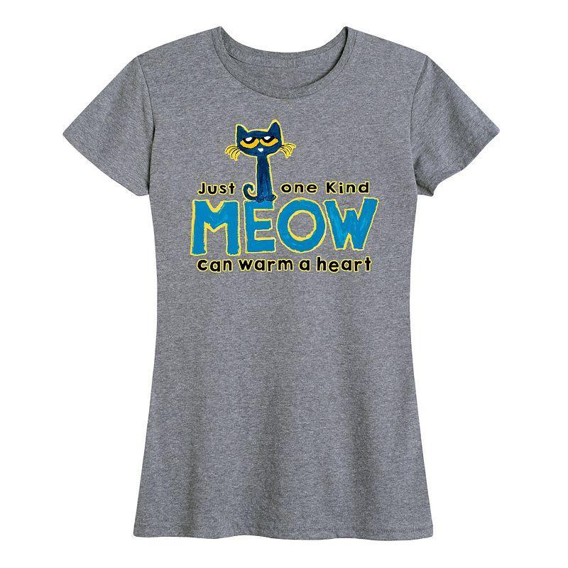 Women's Pete The Cat Meow Graphic Tee, Girl's, Size: XL, White Product Image