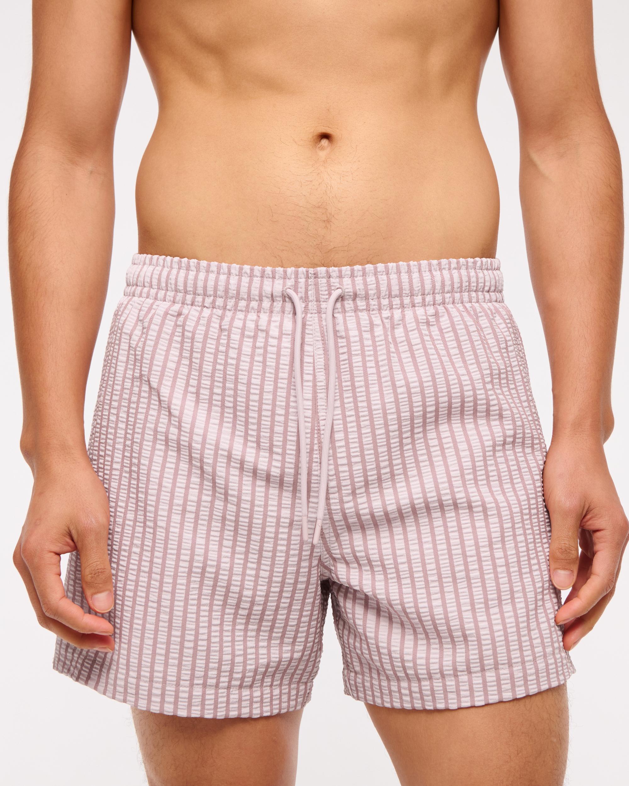 Pull-On Micro-Seersucker Swim Trunk Product Image