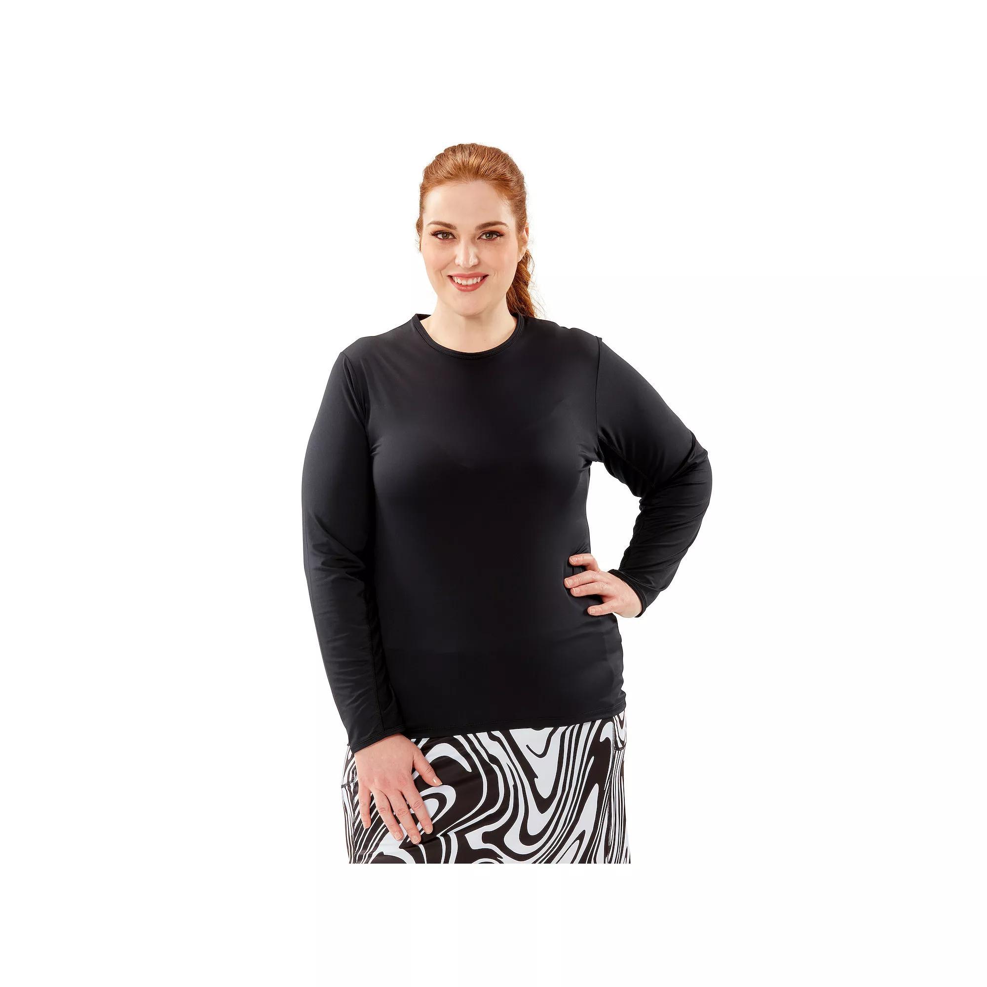 Plus Size Nancy Lopez Aspiration UPF 50+ Top, Women's, Size: 1XL, White Product Image