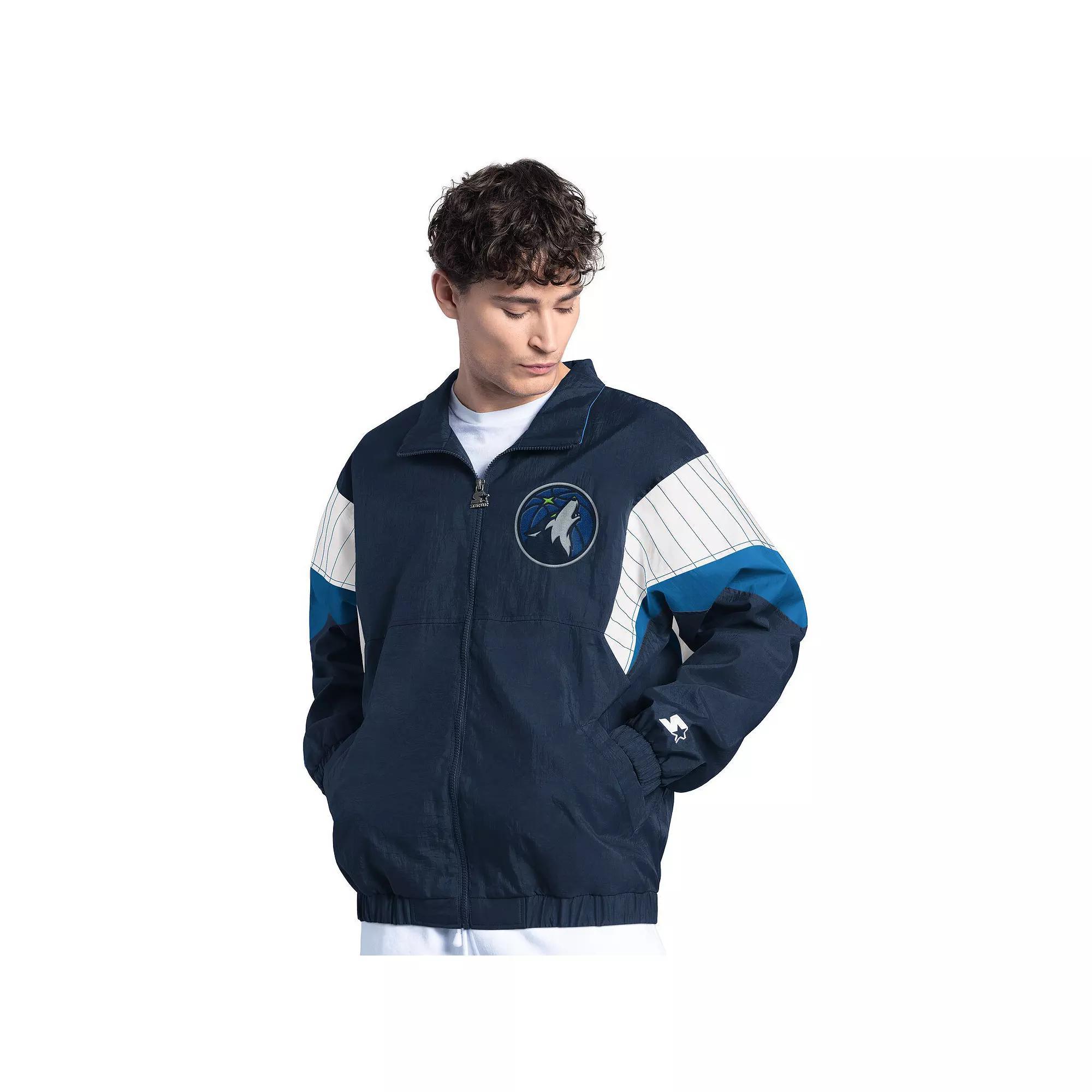 Men's Starter Black Cincinnati Bengals Yard Line Full-Zip Jacket,  Product Image