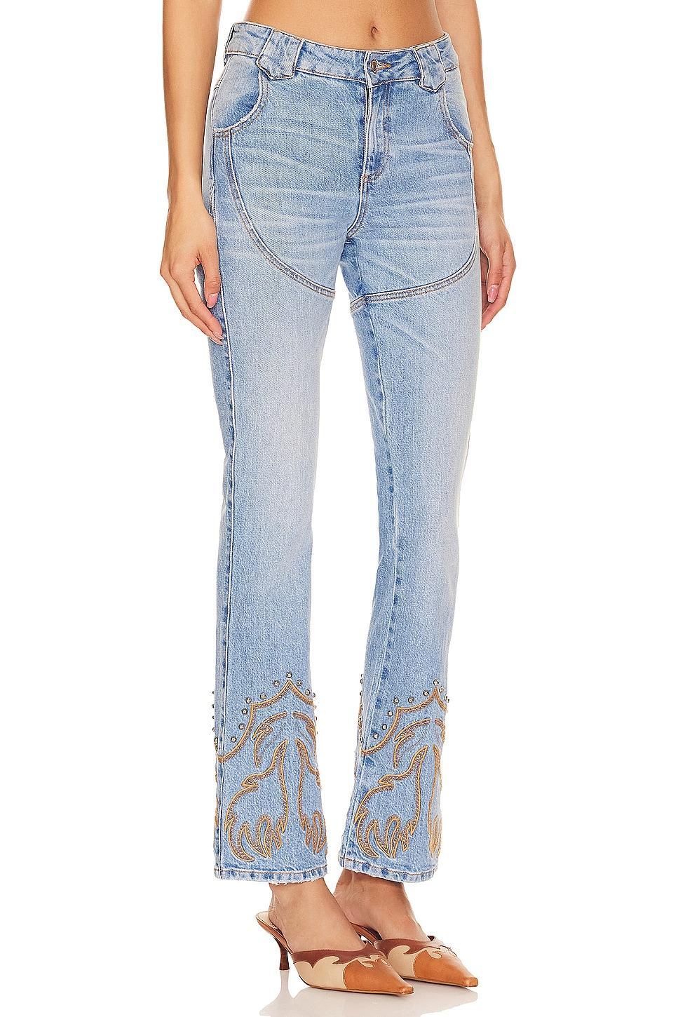 Western Stretch Jeans Understated Leather Product Image