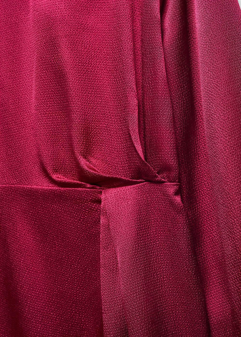 Mango satin high neck dress Product Image