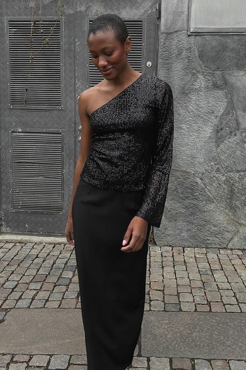 One Shoulder Sequin Top Product Image
