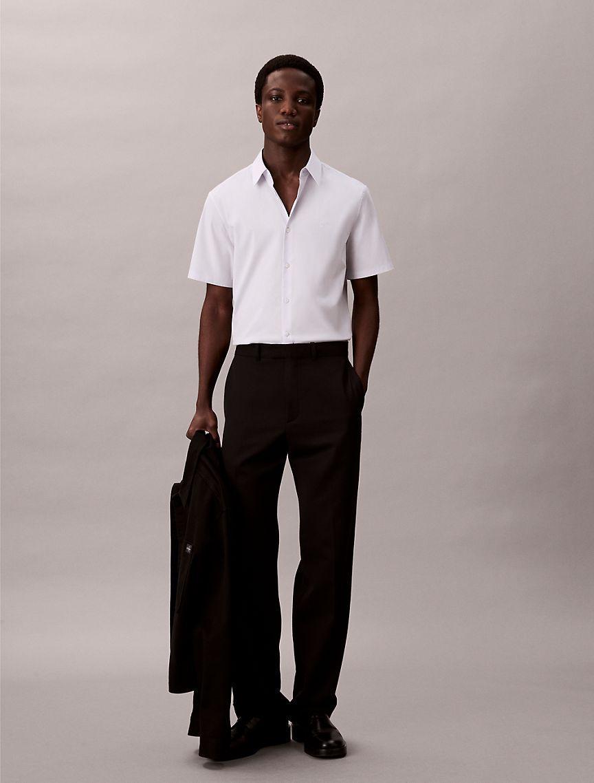 Cotton Stretch Slim Button-Down Shirt Product Image