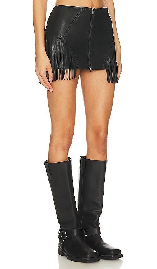 Riley Faux Leather Skirt superdown Product Image