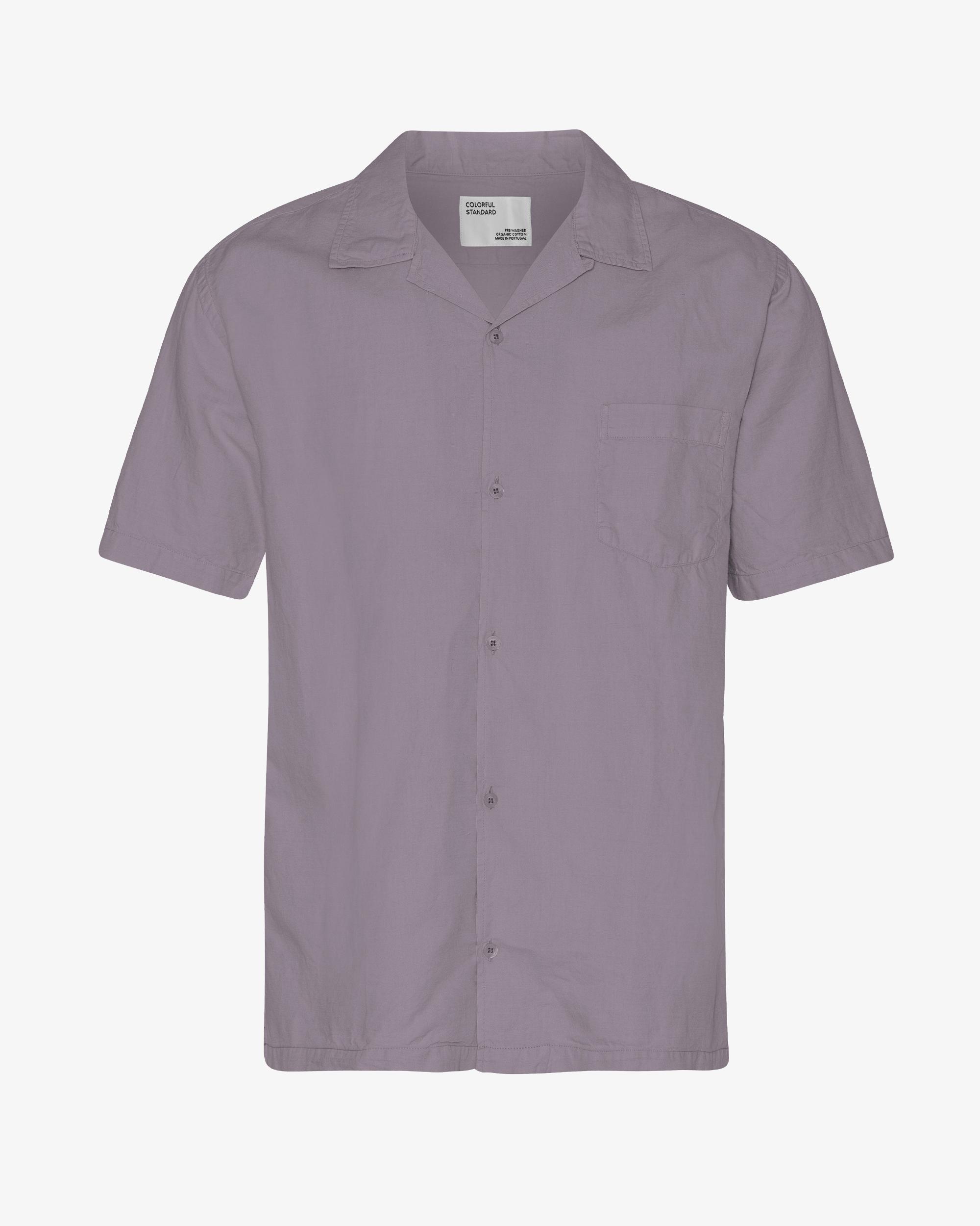 Linen Short Sleeved Shirt - Lava Grey Product Image