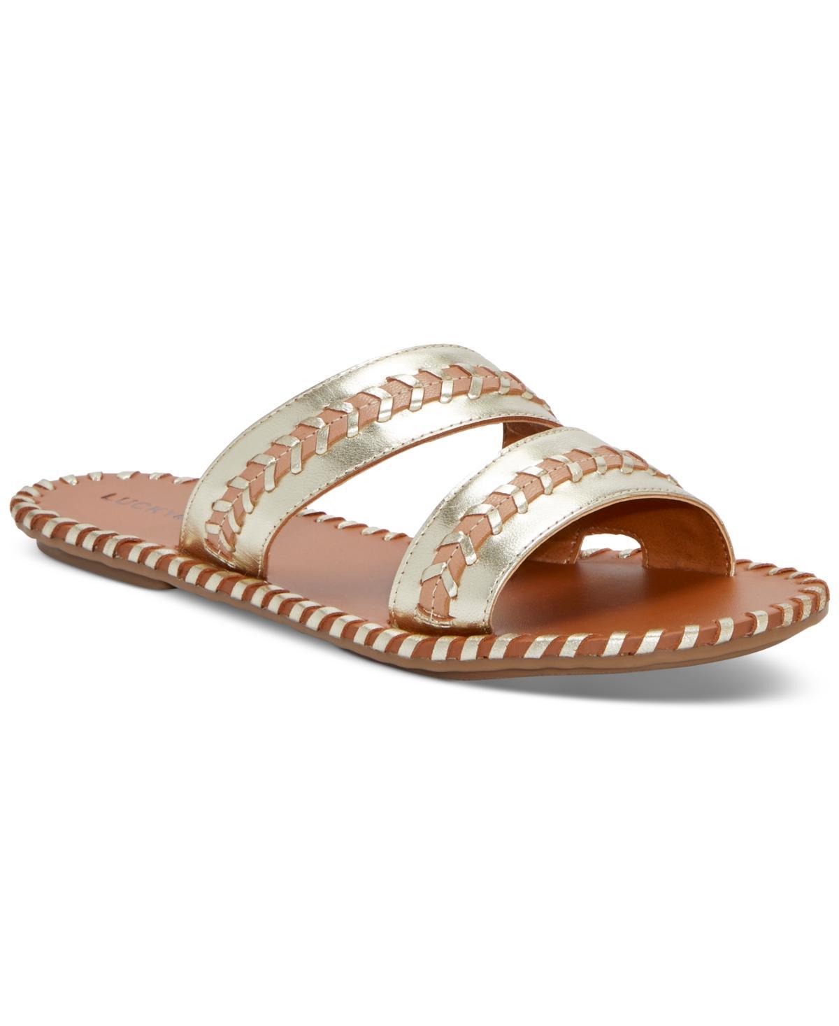 Lucky Brand Womens Zanora Double Band Flat Sandals Product Image